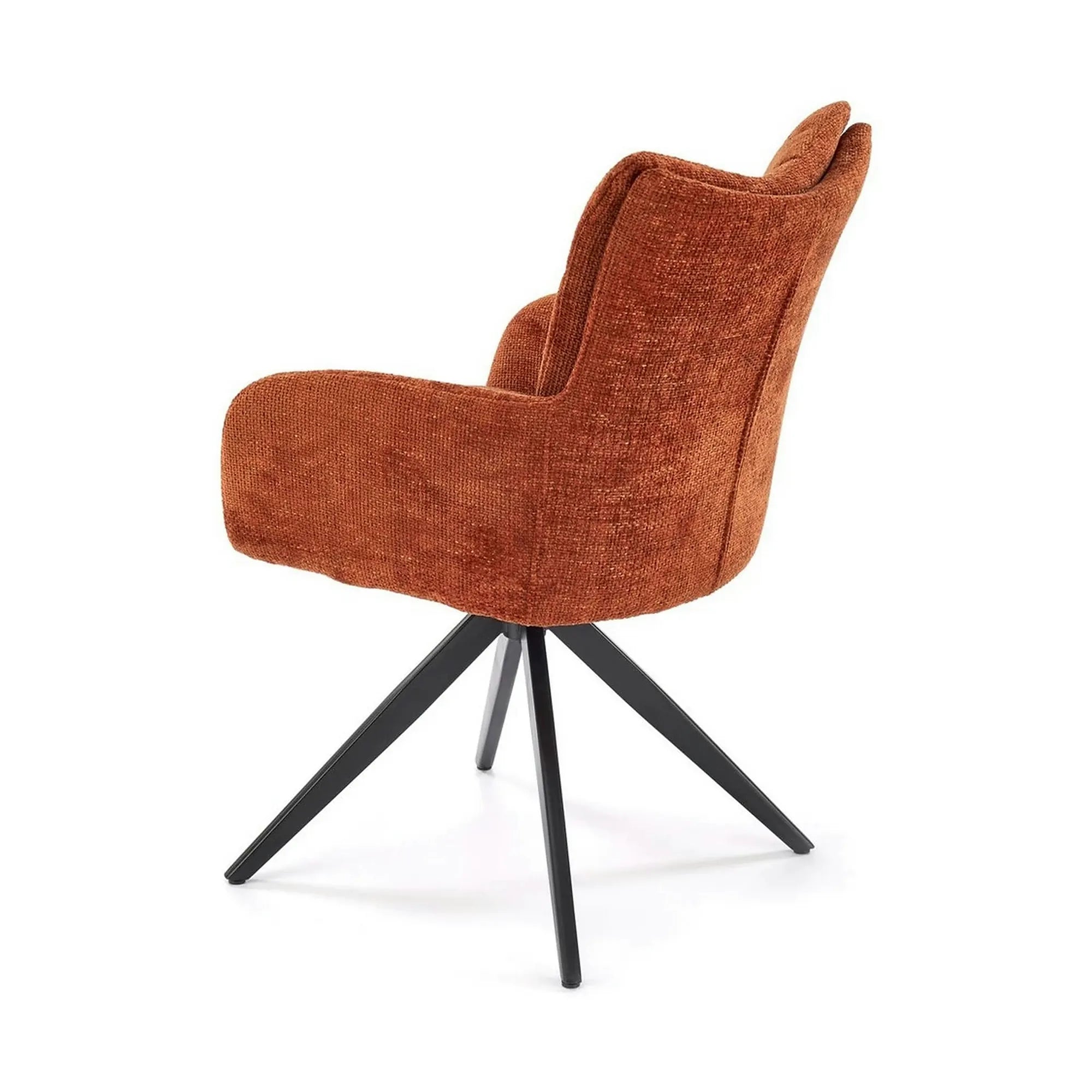 Scaun rotativ K540, scortisoara/negru, stofa/metal, 60x63x89 cm