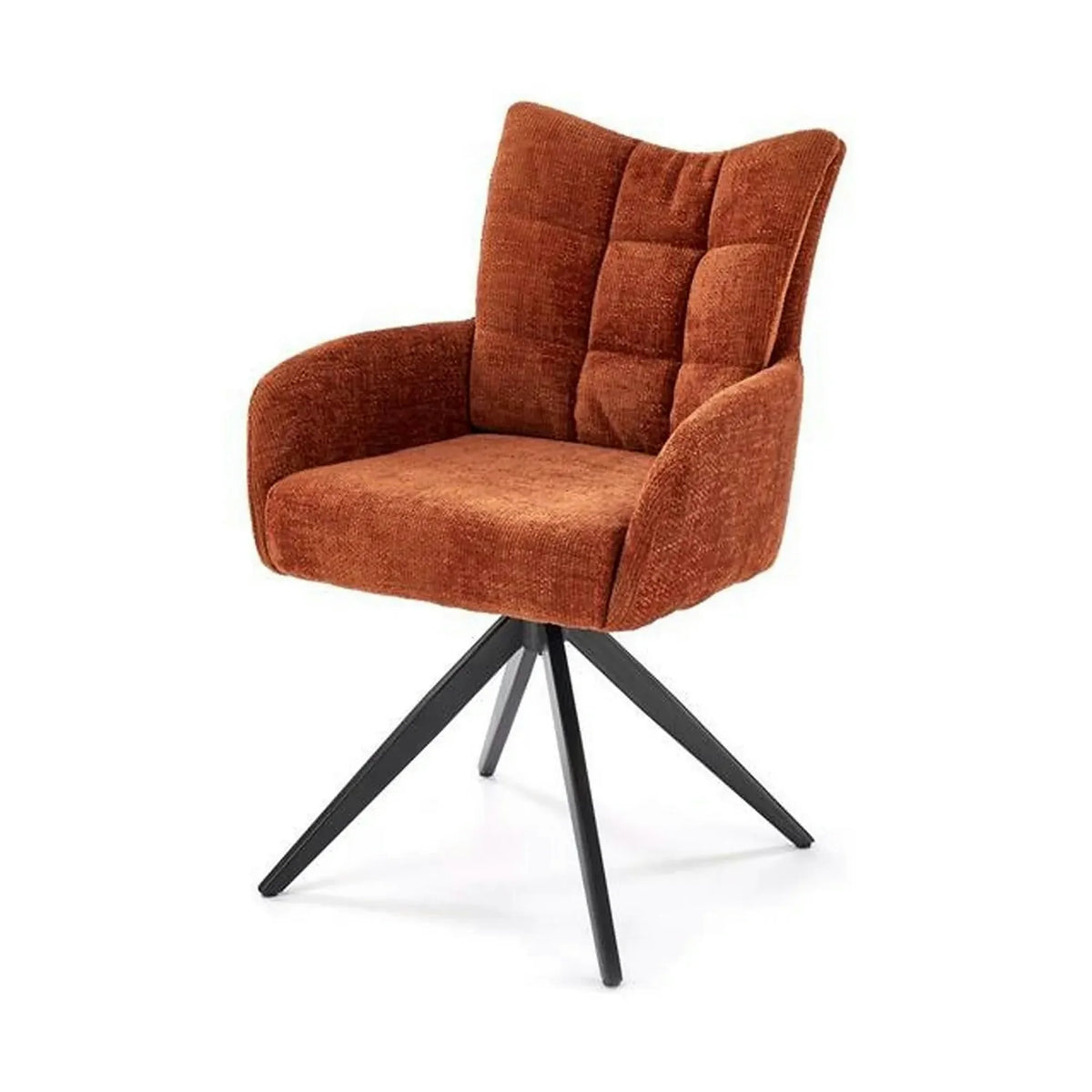 Scaun rotativ K540, scortisoara/negru, stofa/metal, 60x63x89 cm