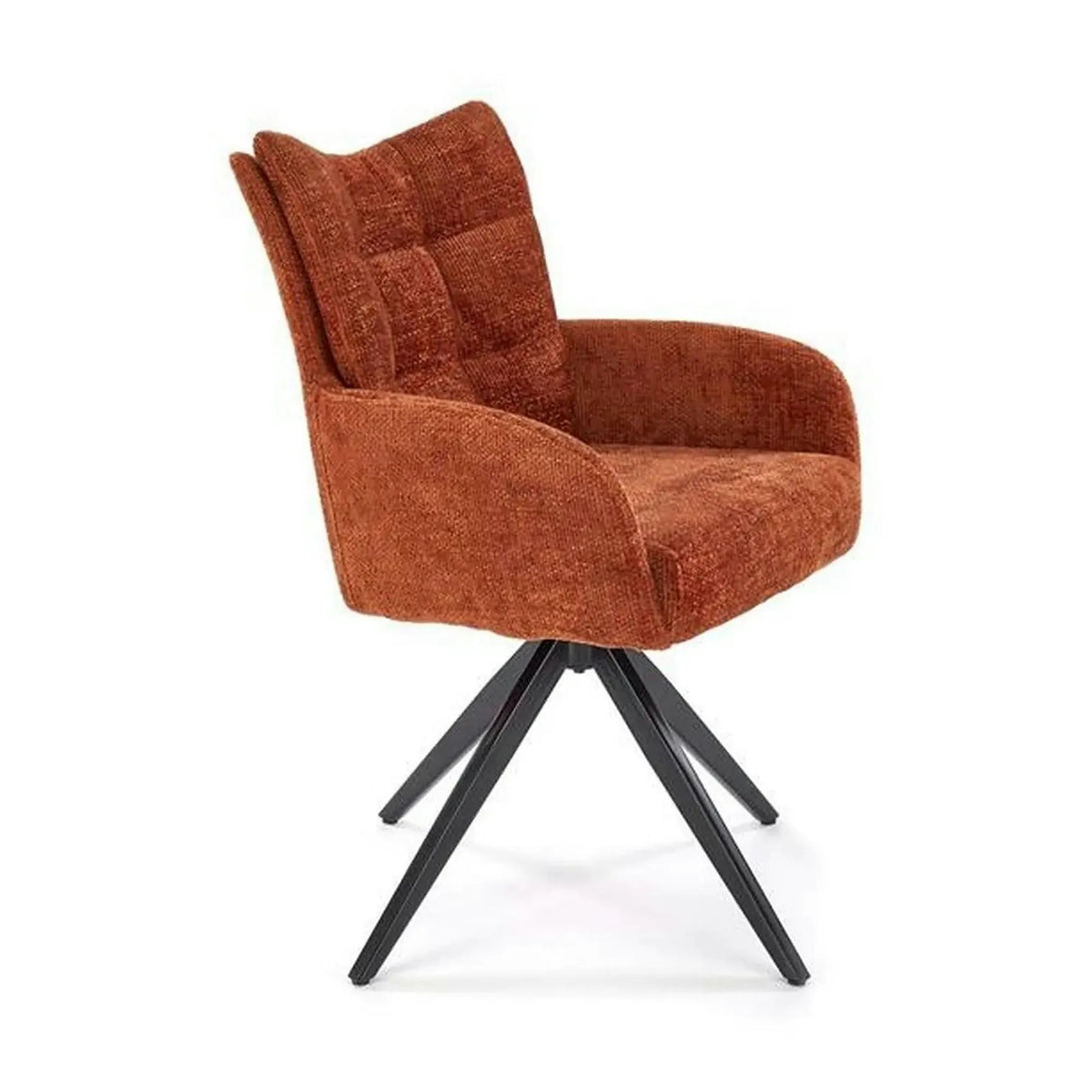 Scaun rotativ K540, scortisoara/negru, stofa/metal, 60x63x89 cm