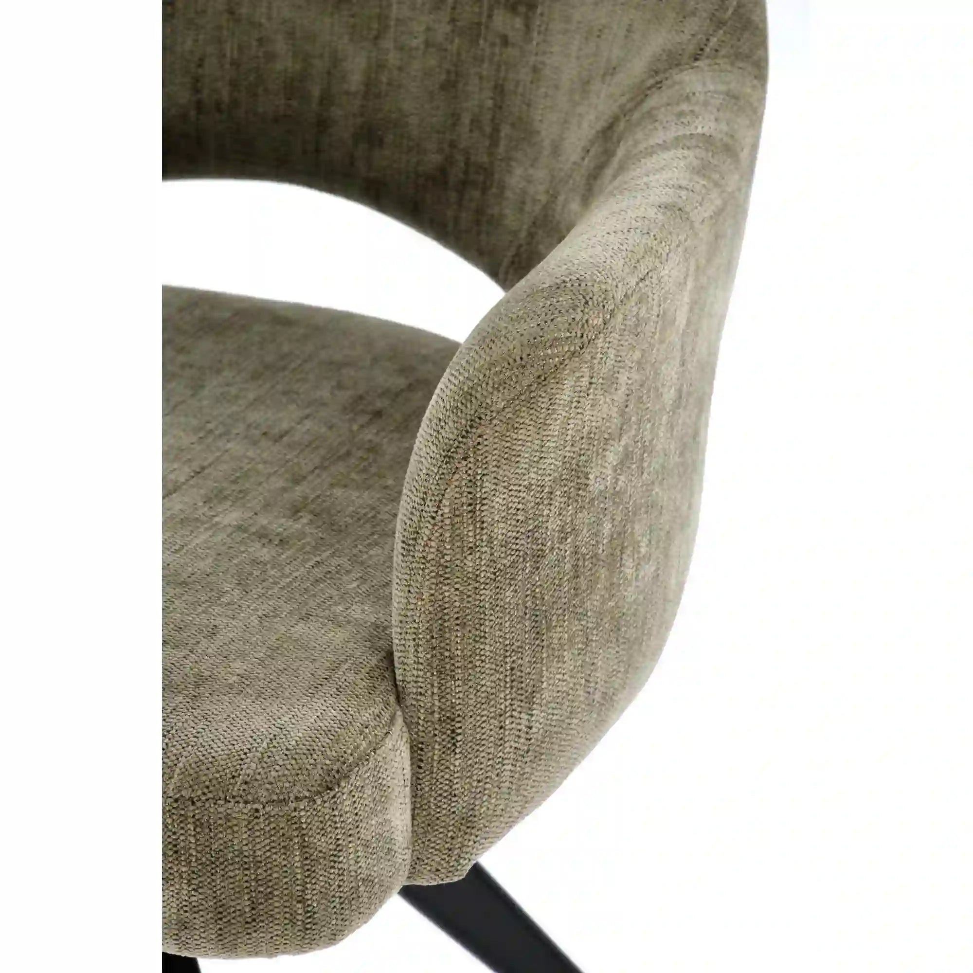 Scaun rotativ K542, verde/negru, stofa clasica/metal, 58x64x88 cm