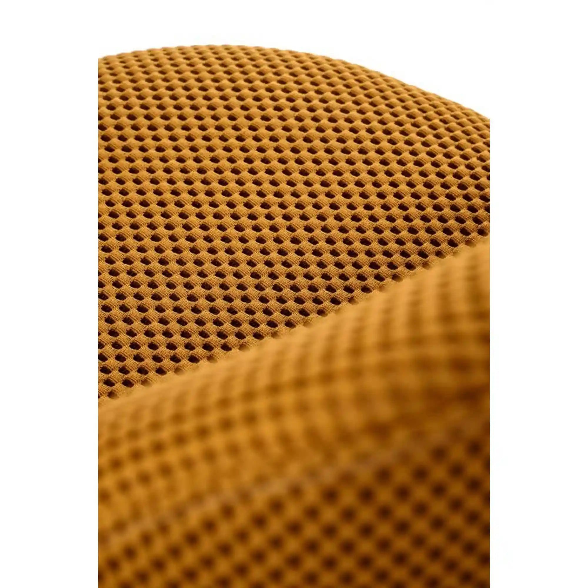 Scaun rotativ K546, galben/negru, panza/metal, 52x60x79 cm