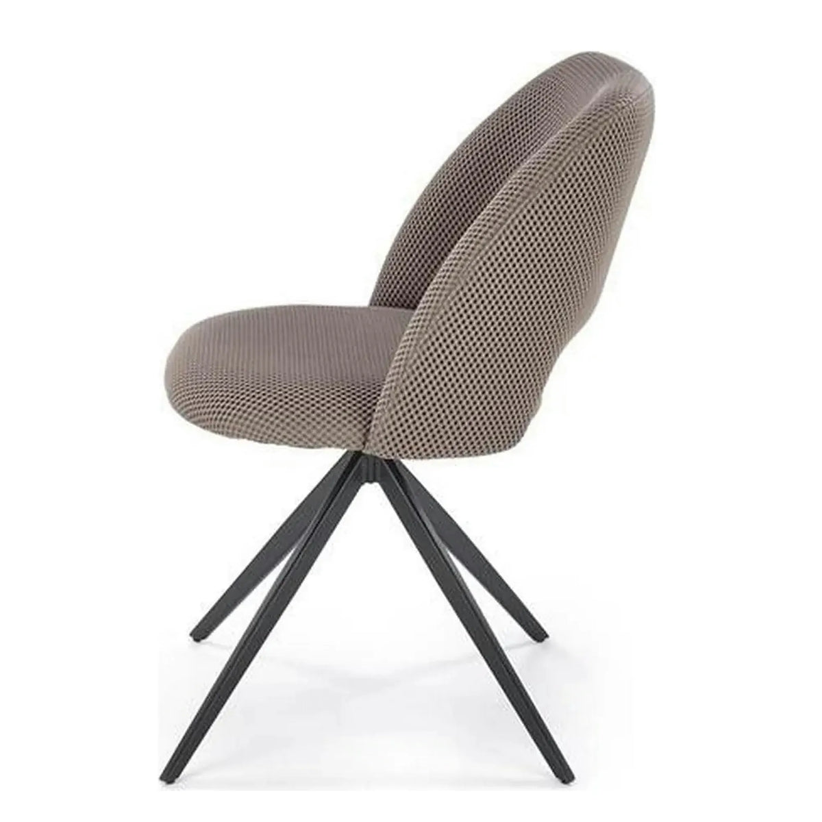 Scaun rotativ K546, gri/negru, panza/metal, 52x60x79 cm
