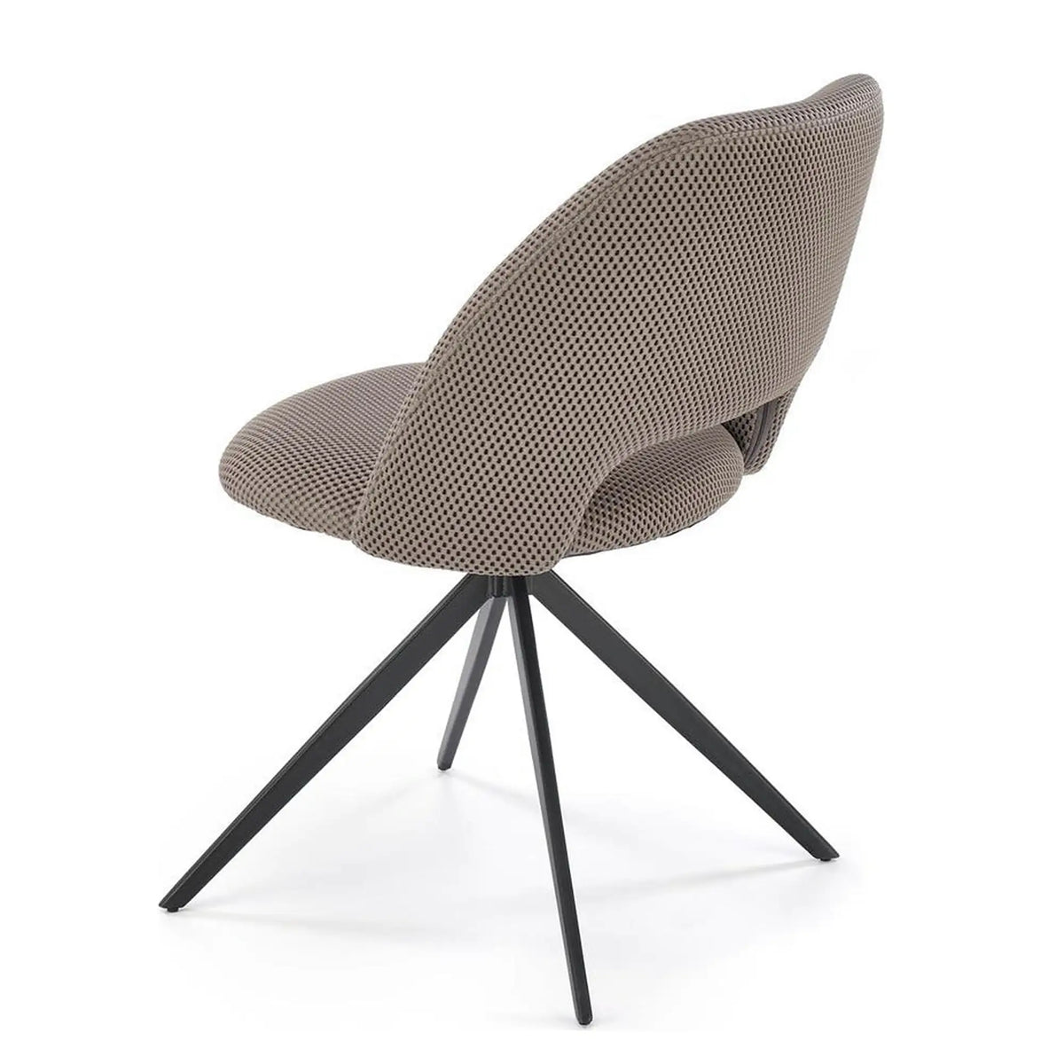 Scaun rotativ K546, gri/negru, panza/metal, 52x60x79 cm