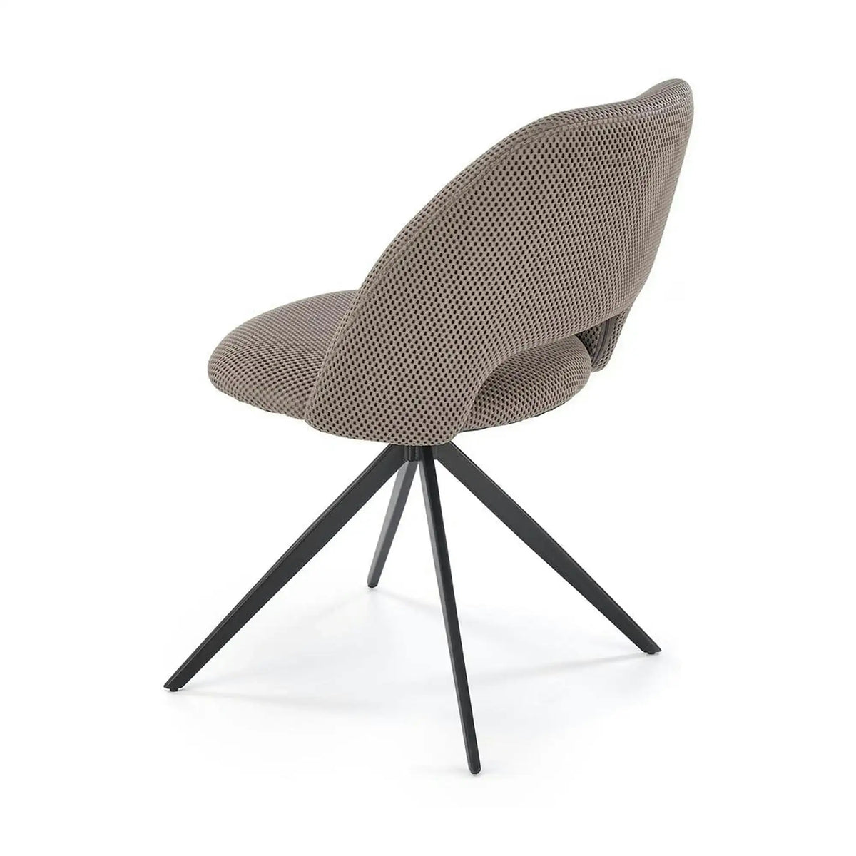 Scaun rotativ K546, gri/negru, panza/metal, 52x60x79 cm