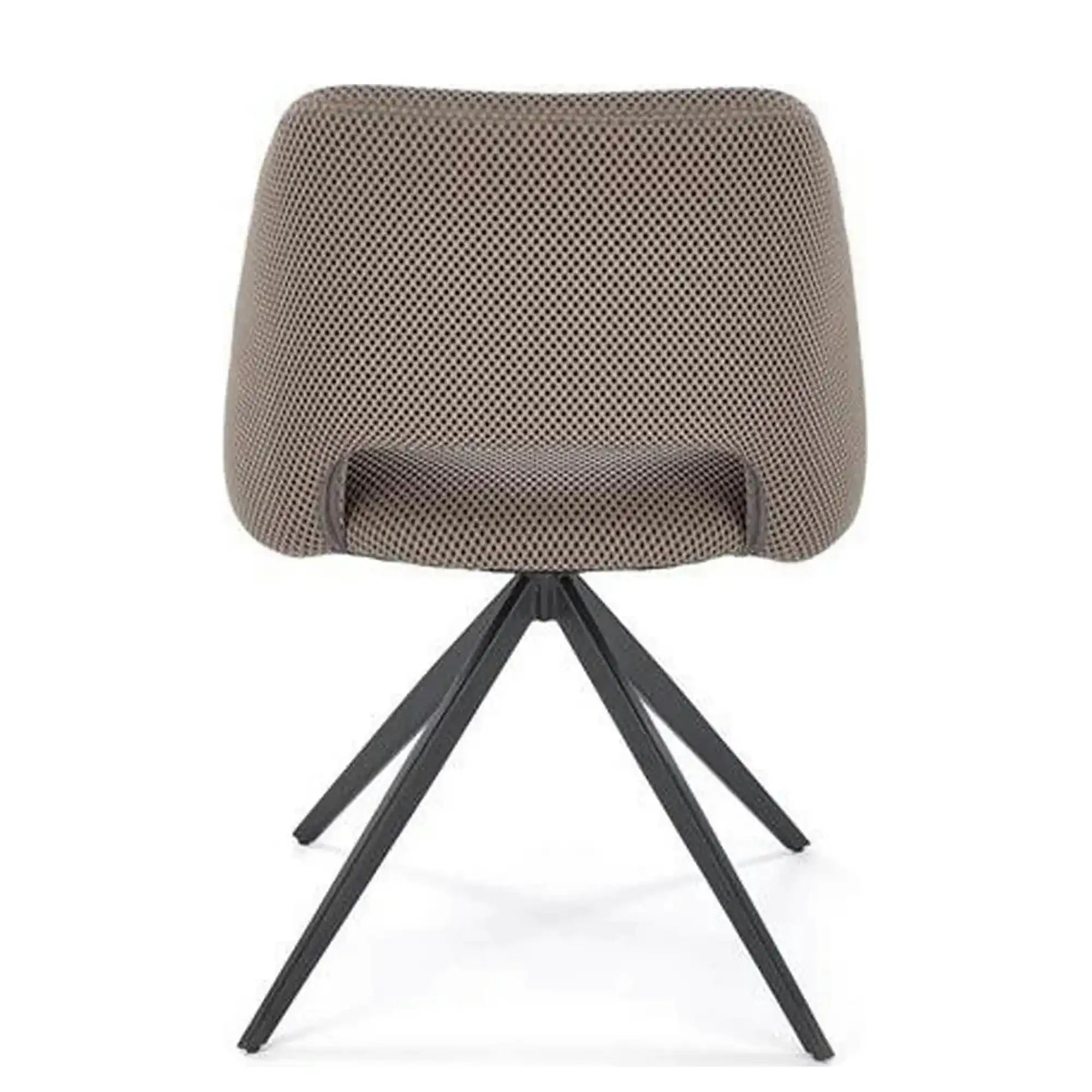 Scaun rotativ K546, gri/negru, panza/metal, 52x60x79 cm
