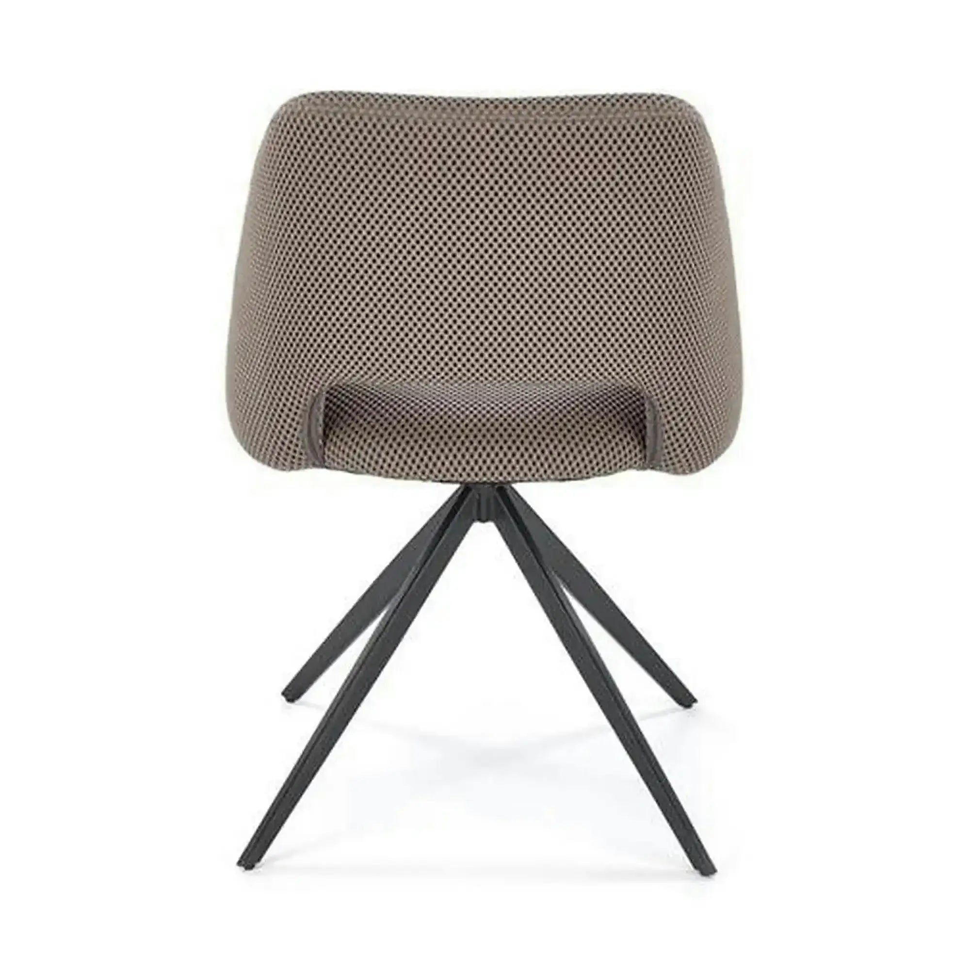 Scaun rotativ K546, gri/negru, panza/metal, 52x60x79 cm