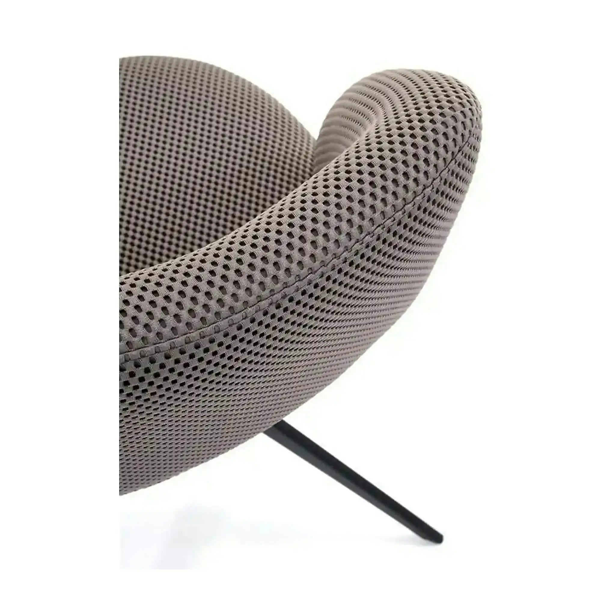 Scaun rotativ K546, gri/negru, panza/metal, 52x60x79 cm