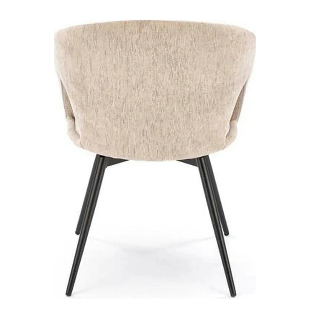 Scaun rotativ K550, bej/negru, stofa clasica/metal, 57x57x78 cm