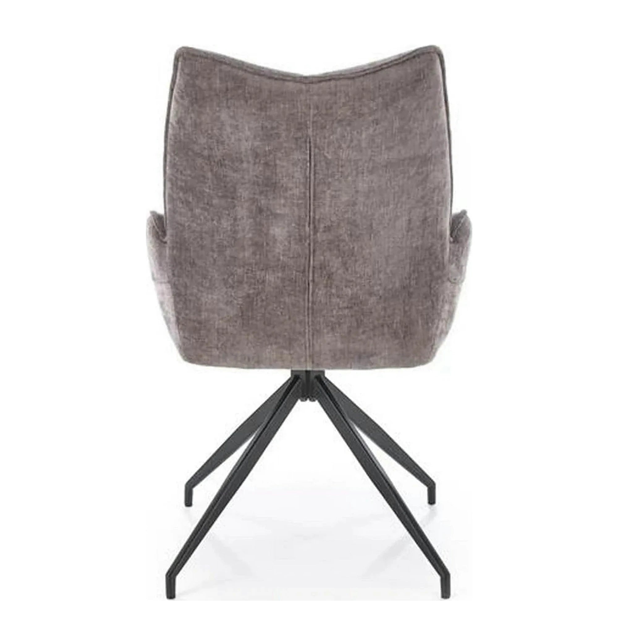 Scaun rotativ K553, gri/negru, stofa clasica/metal, 60x66x96 cm