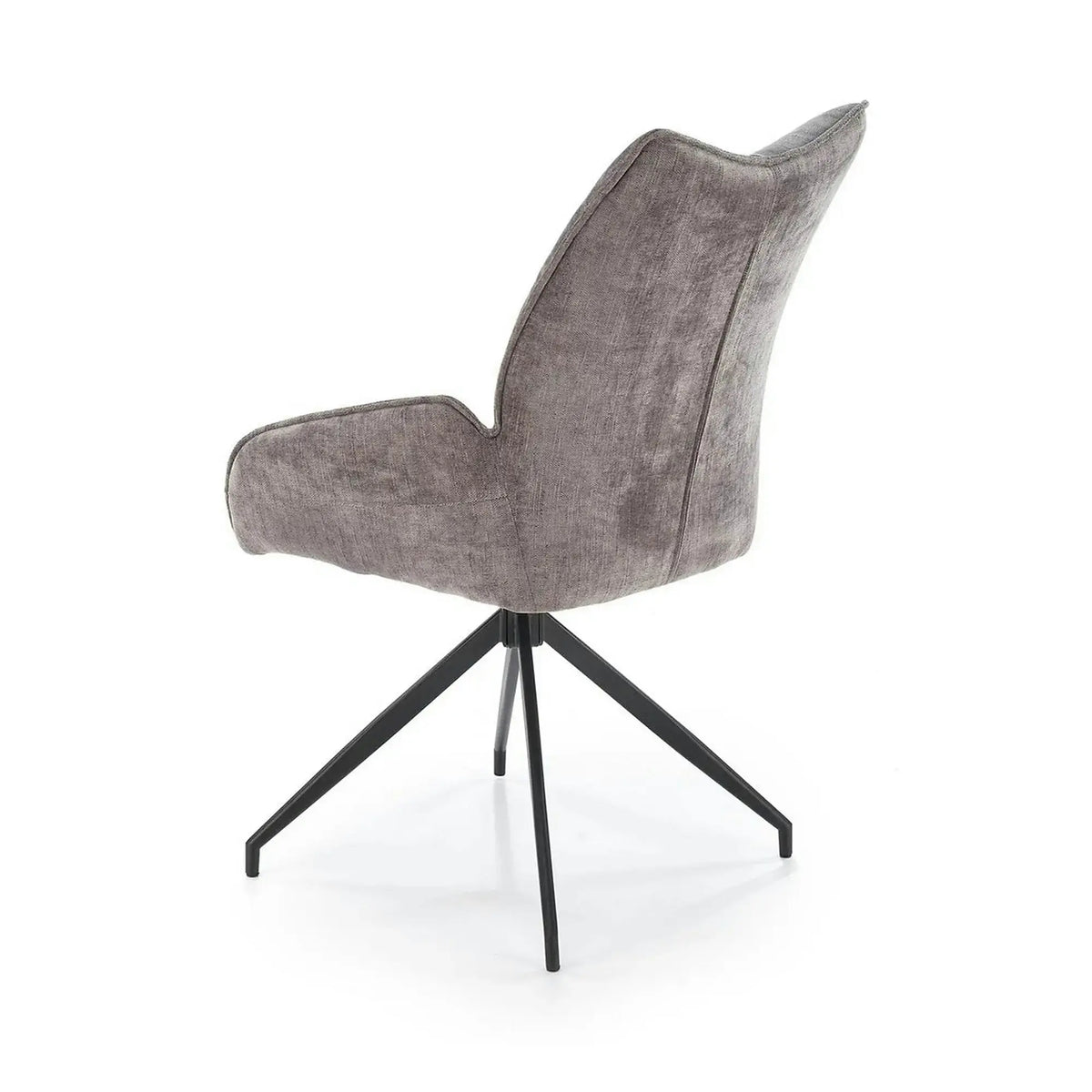 Scaun rotativ K553, gri/negru, stofa clasica/metal, 60x66x96 cm