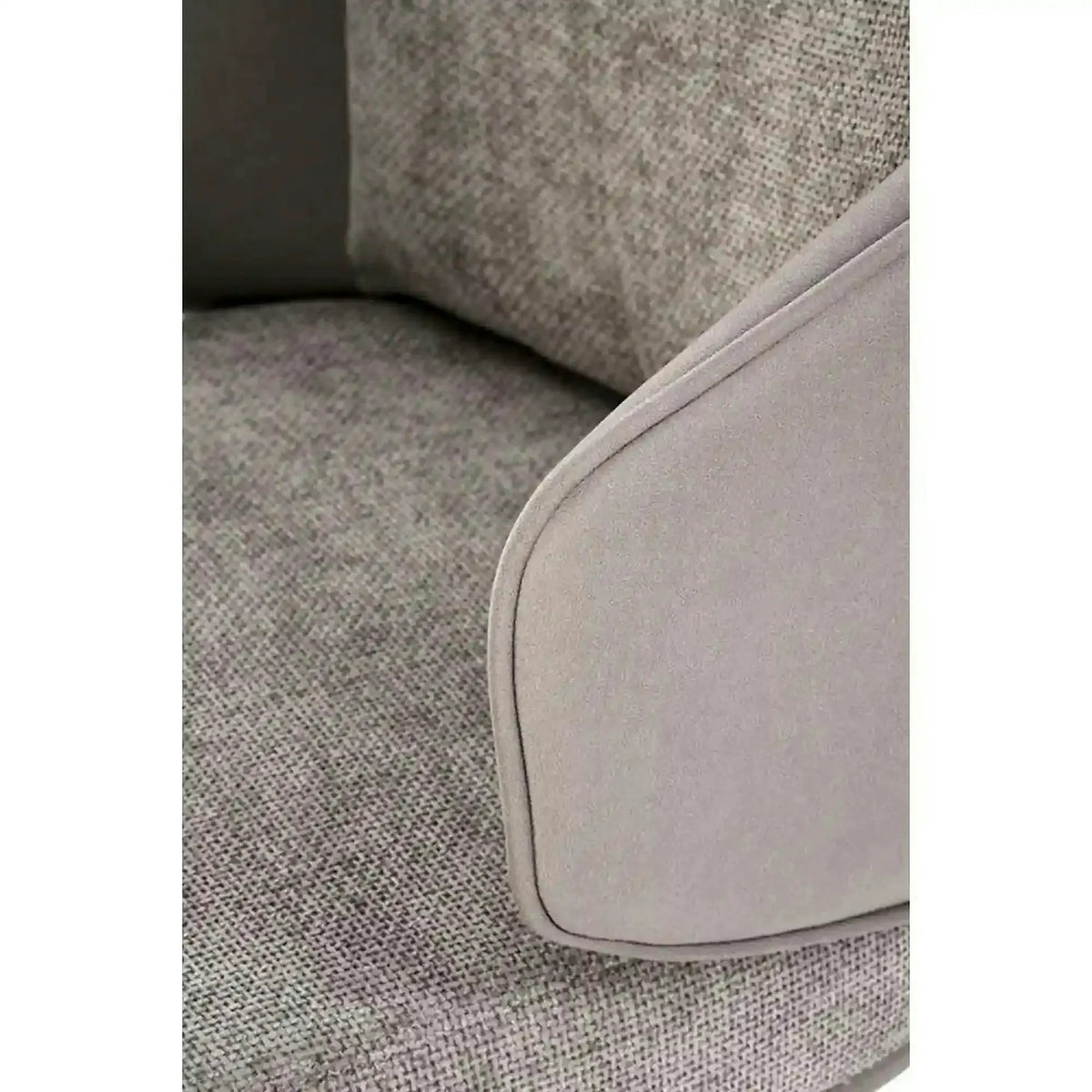 Scaun rotativ K554, gri/negru, stofa clasica/piele ecologica/metal, 58x67x90 cm