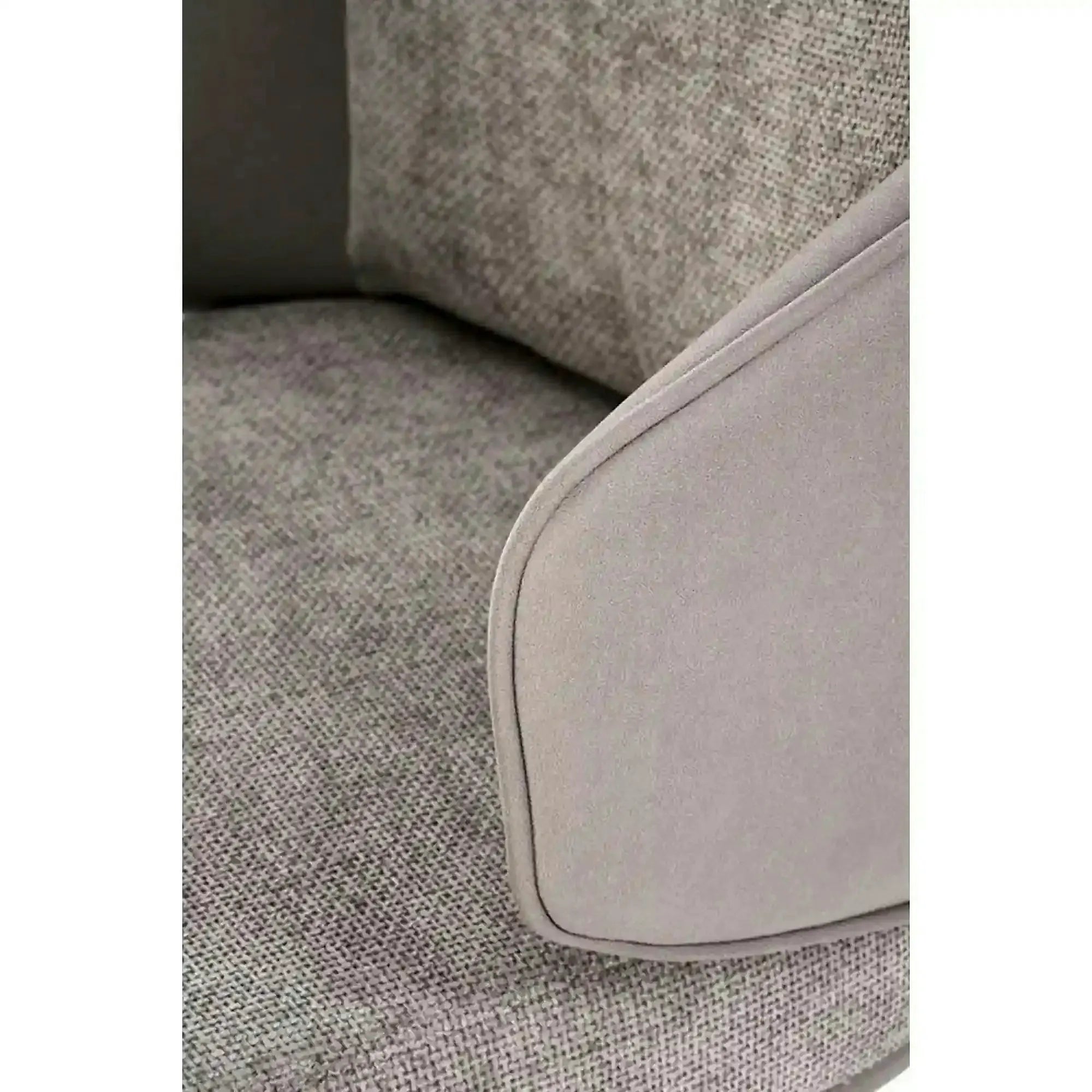 Scaun rotativ K554, gri/negru, stofa clasica/piele ecologica/metal, 58x67x90 cm