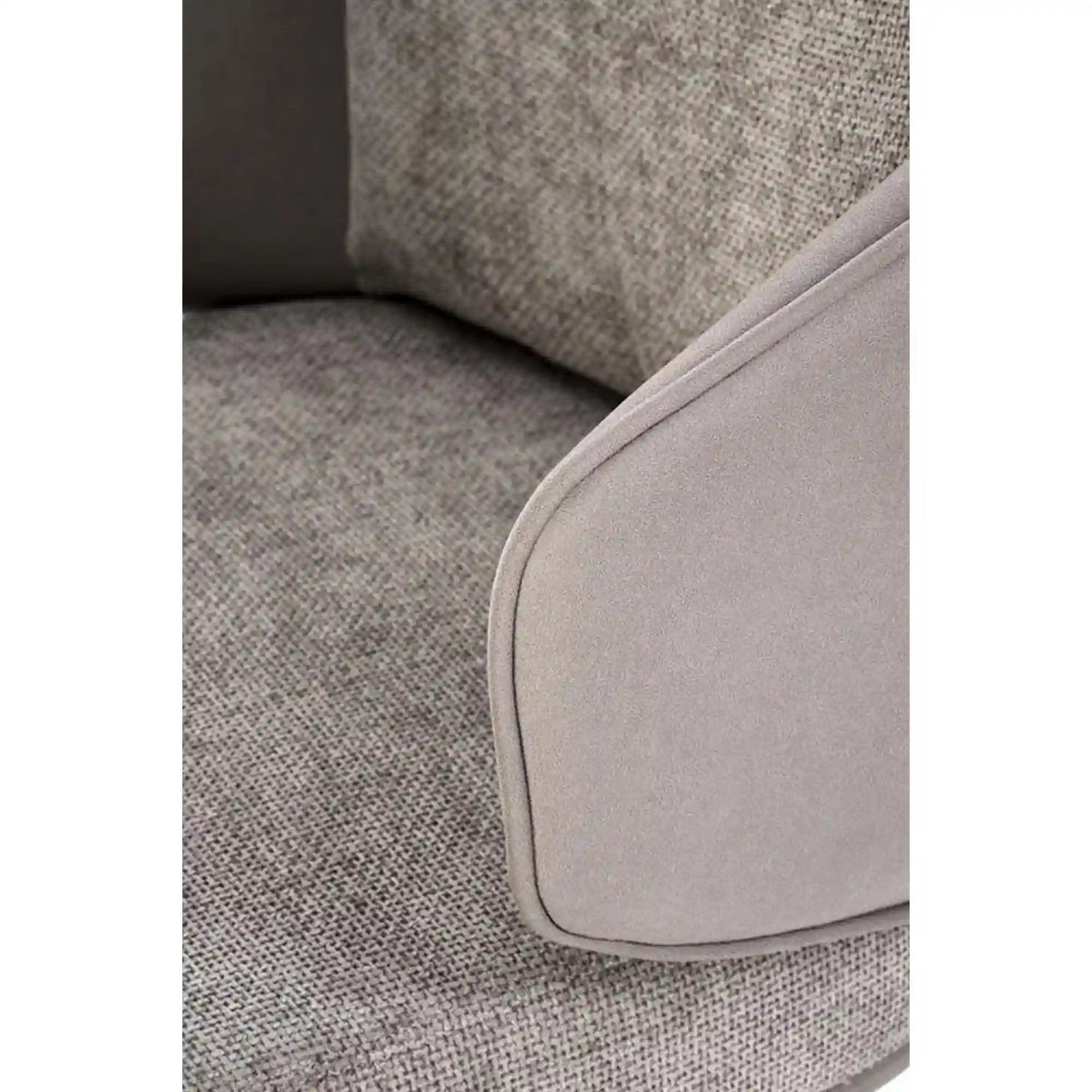 Scaun rotativ K554, gri/negru, stofa clasica/piele ecologica/metal, 58x67x90 cm