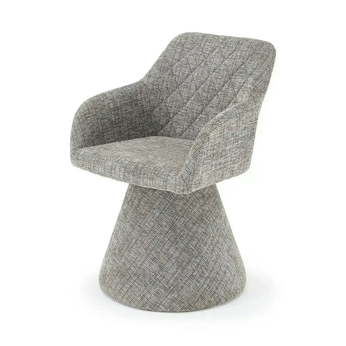 Scaun rotativ K603, stofa clasica gri, 55x55x85 cm