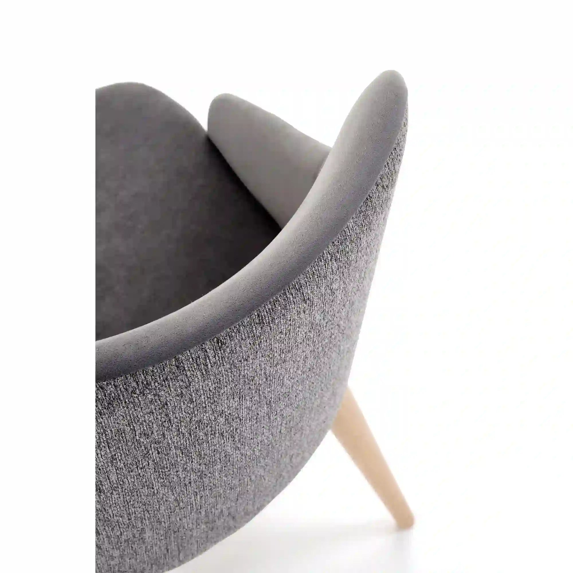 Scaun rotativ MALAGA, gri/stejar, stofa clasica/lemn, 50x53x79 cm