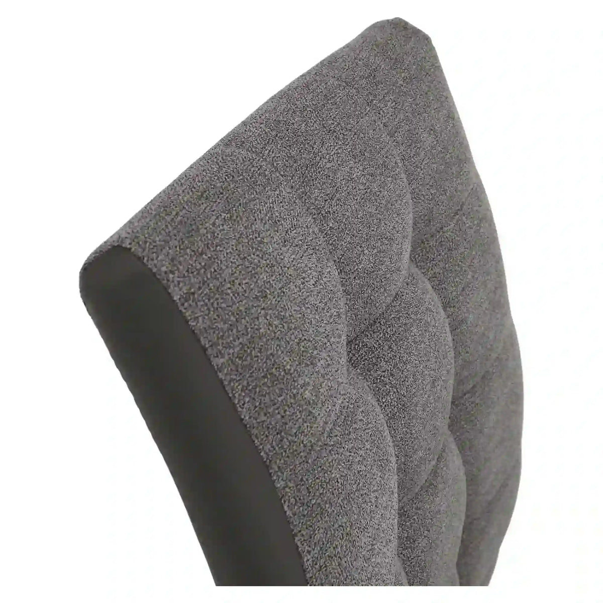 Scaun SALOMA NEW, gri, stofa clasica/pielele ecologica/metal, 42x56.5x105 cm