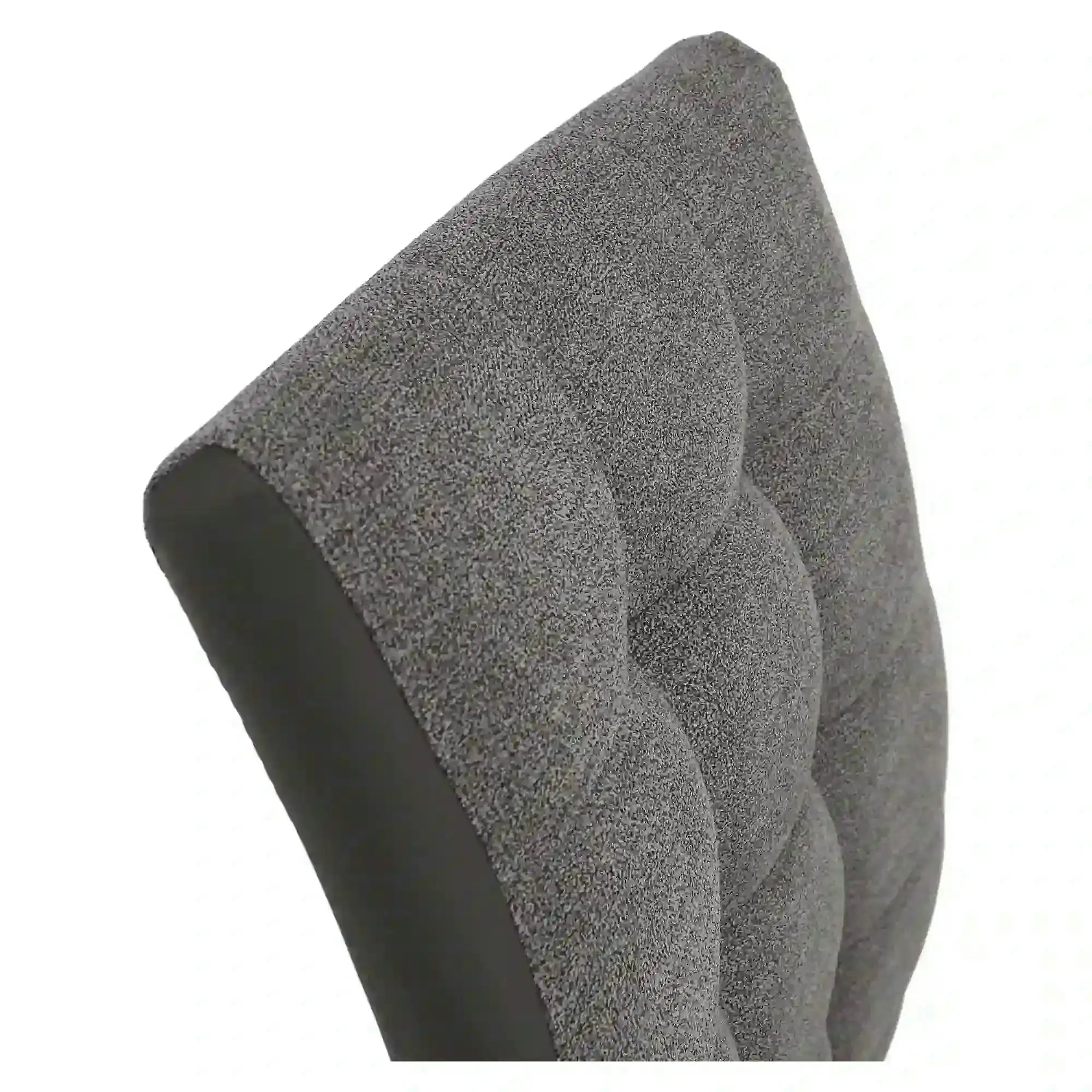 Scaun SALOMA NEW, gri, stofa clasica/pielele ecologica/metal, 42x56.5x105 cm