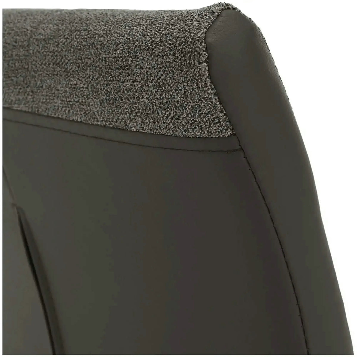 Scaun SALOMA NEW, gri, stofa clasica/pielele ecologica/metal, 42x56.5x105 cm