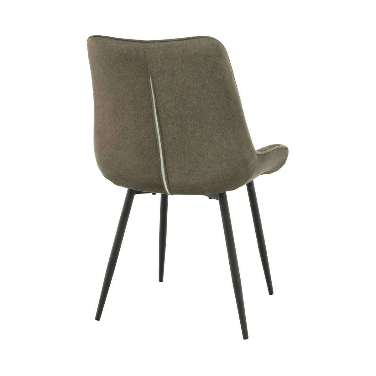 Scaun SARIN, gri maroniu taupe/negru, catifea/metal, 54x64x82 cm