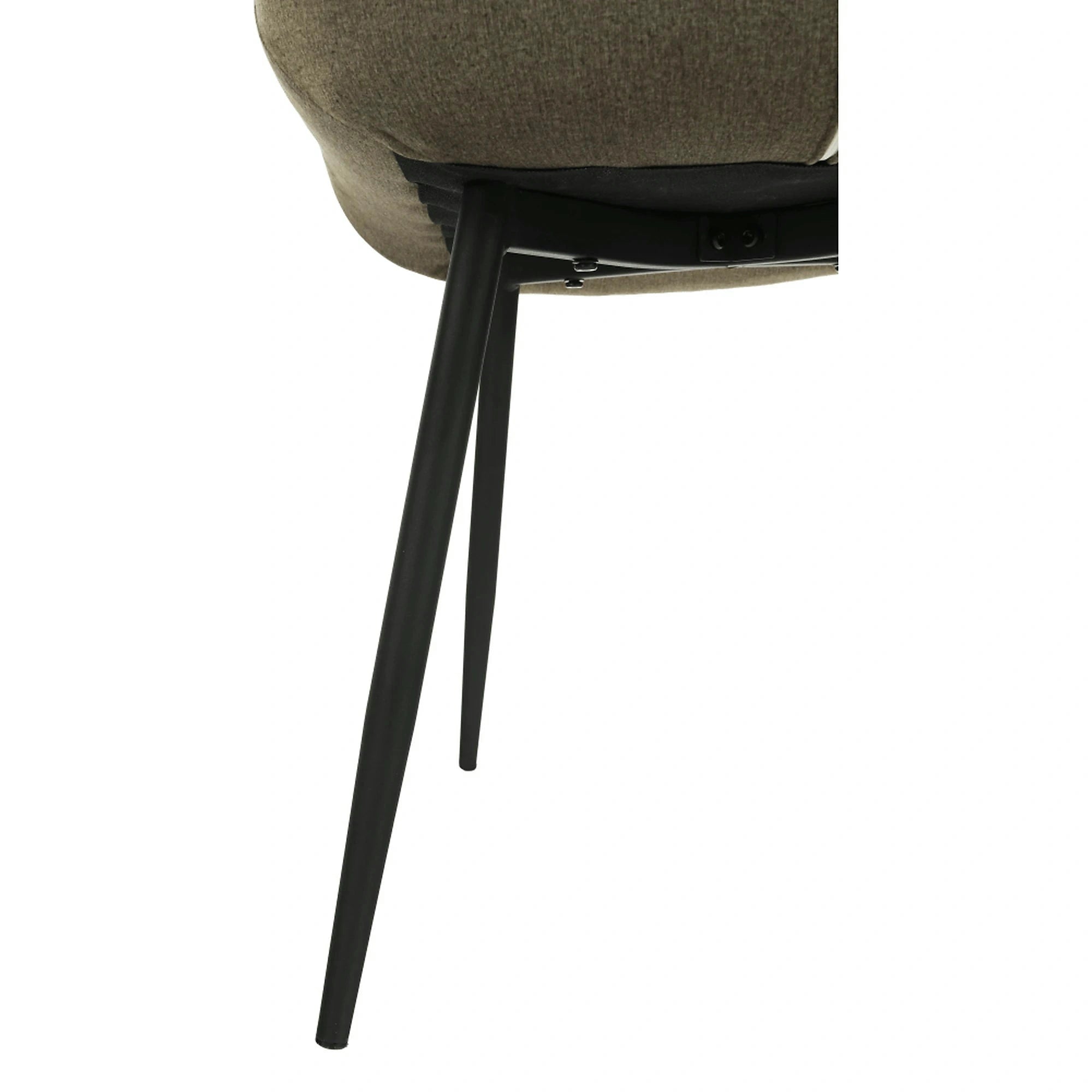 Scaun SARIN, gri maroniu taupe/negru, catifea/metal, 54x64x82 cm