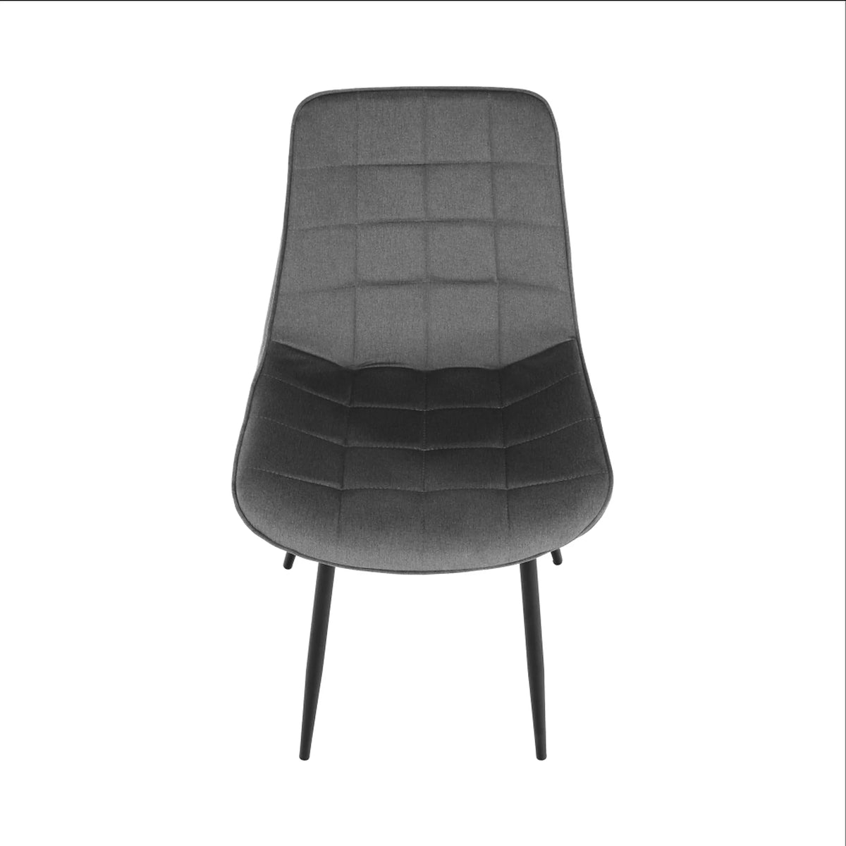 Scaun SARIN, gri/negru, catifea/metal, 54x64x82 cm