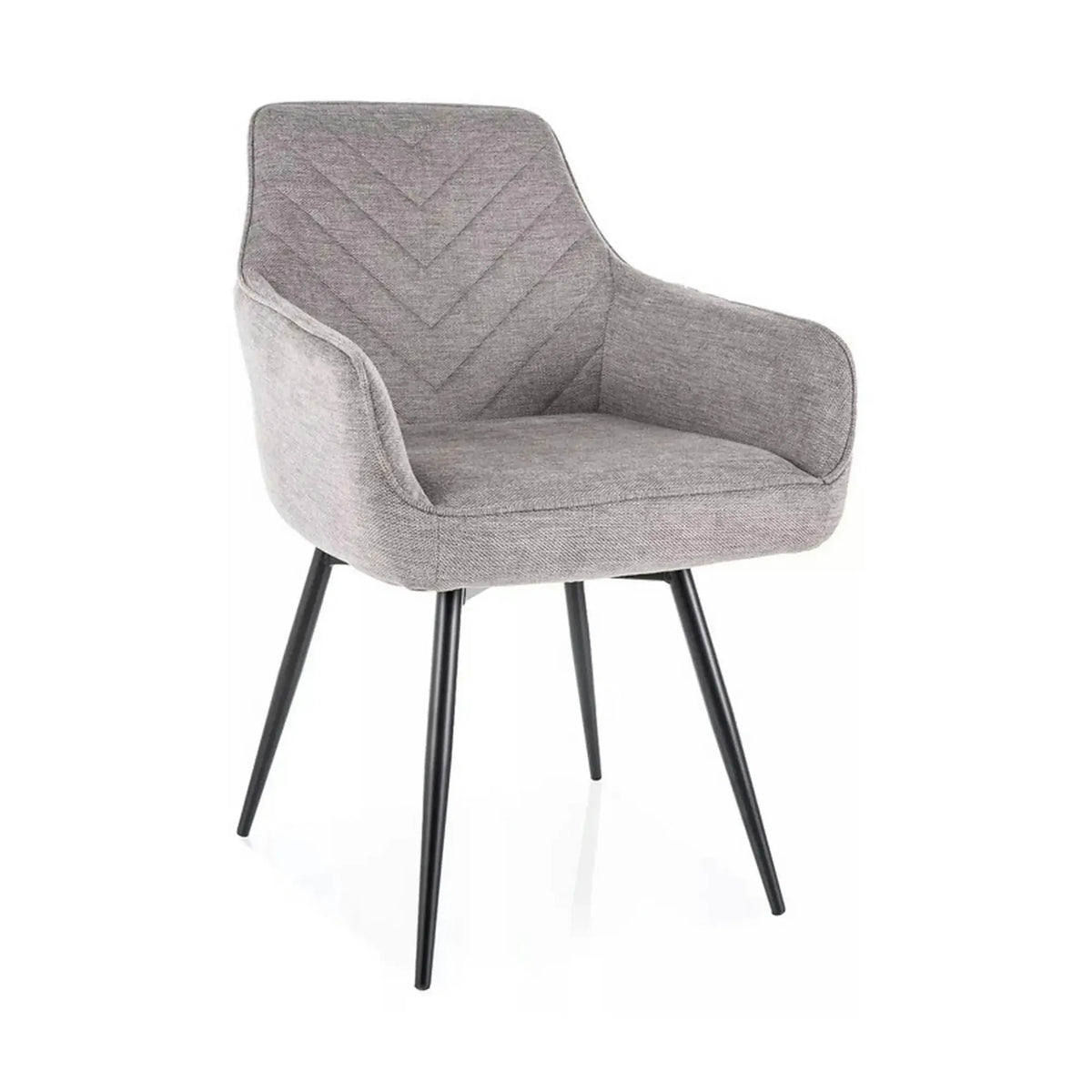 Scaun SERVIO, gri deschis - Brego 07, stofa clasica/metal, 55x45x88 cm