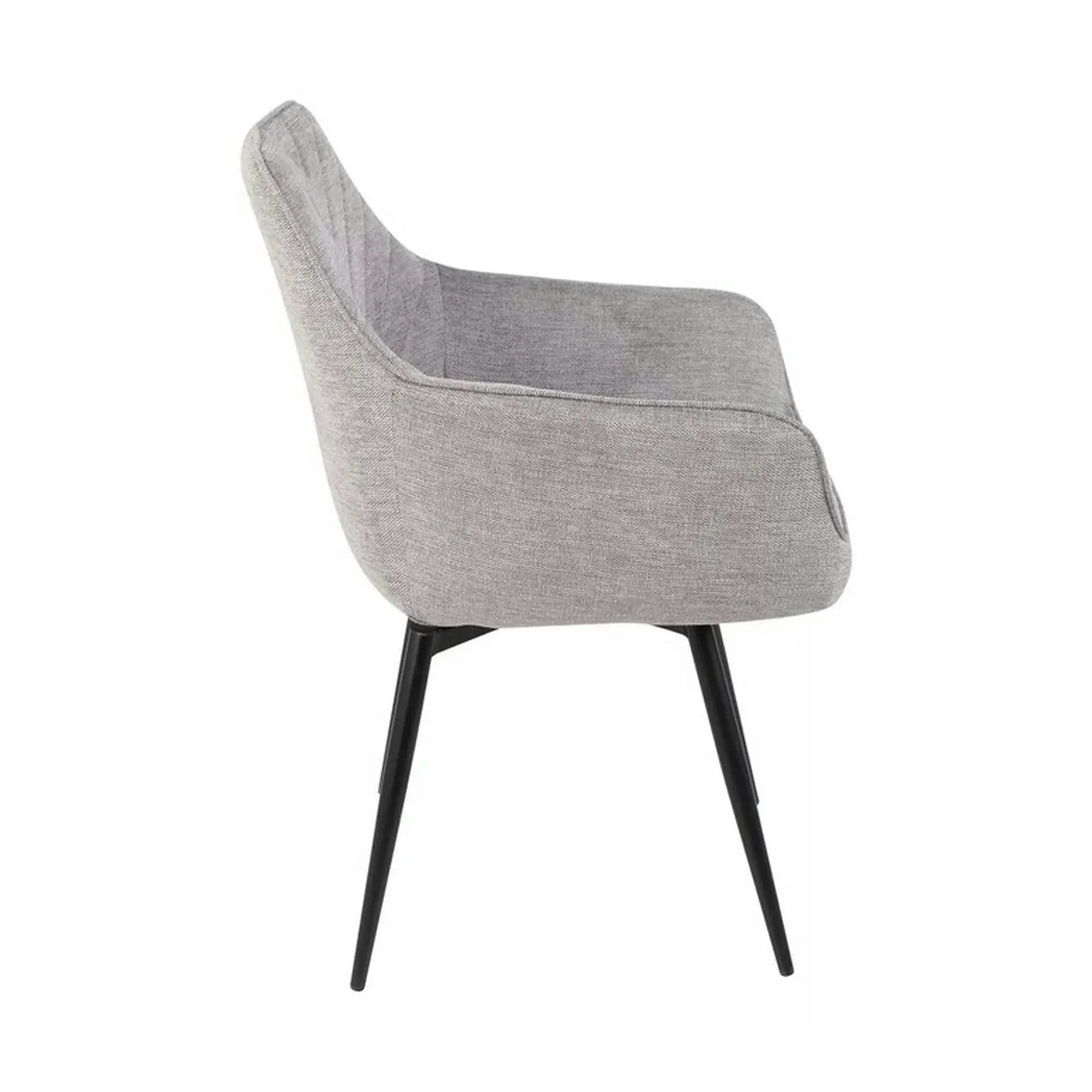 Scaun SERVIO, gri deschis - Brego 07, stofa clasica/metal, 55x45x88 cm