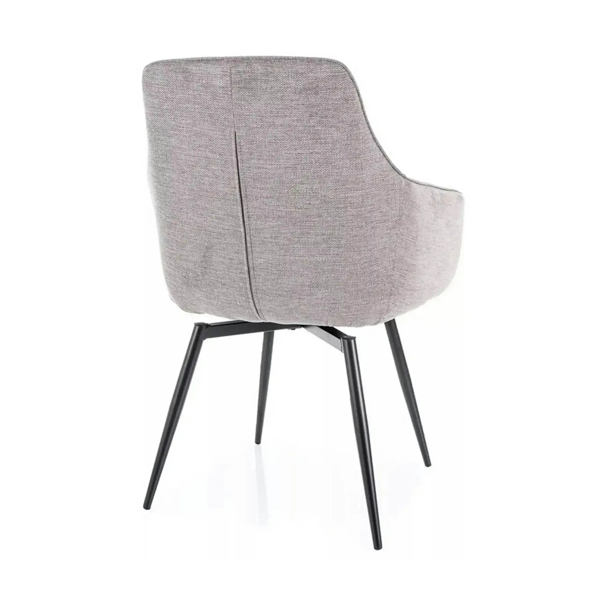 Scaun SERVIO, gri deschis - Brego 07, stofa clasica/metal, 55x45x88 cm