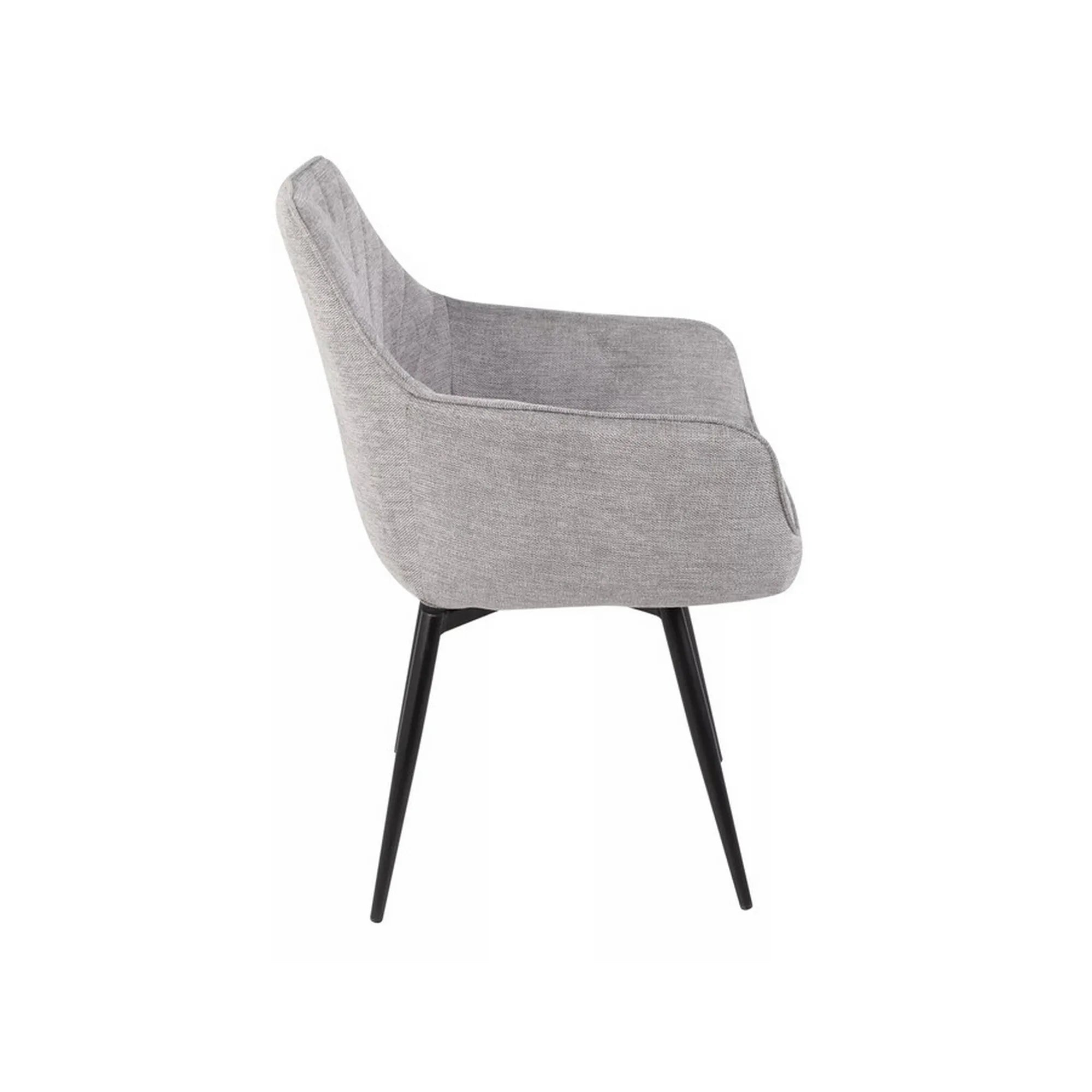 Scaun SERVIO, gri deschis - Brego 07, stofa clasica/metal, 55x45x88 cm