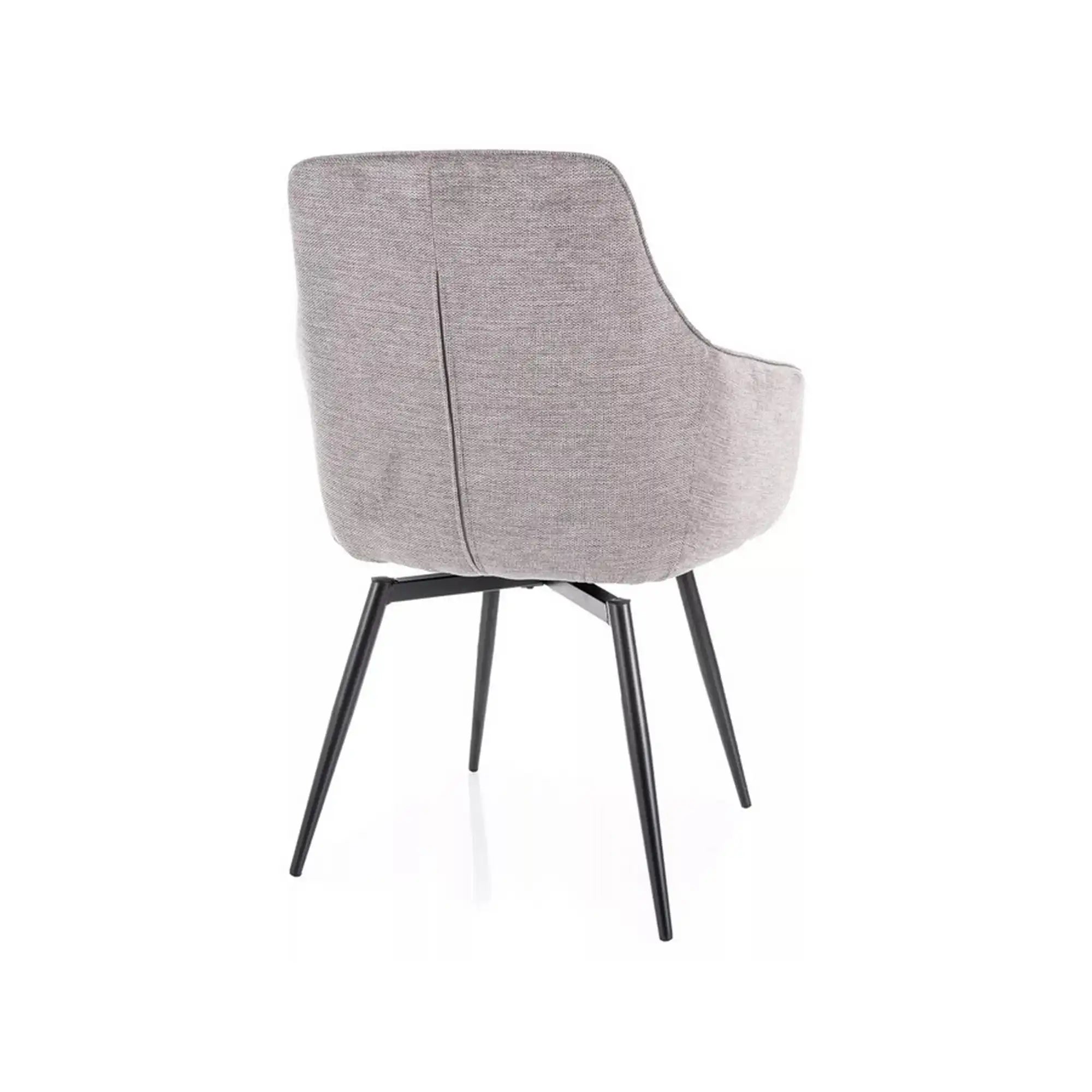 Scaun SERVIO, gri deschis - Brego 07, stofa clasica/metal, 55x45x88 cm