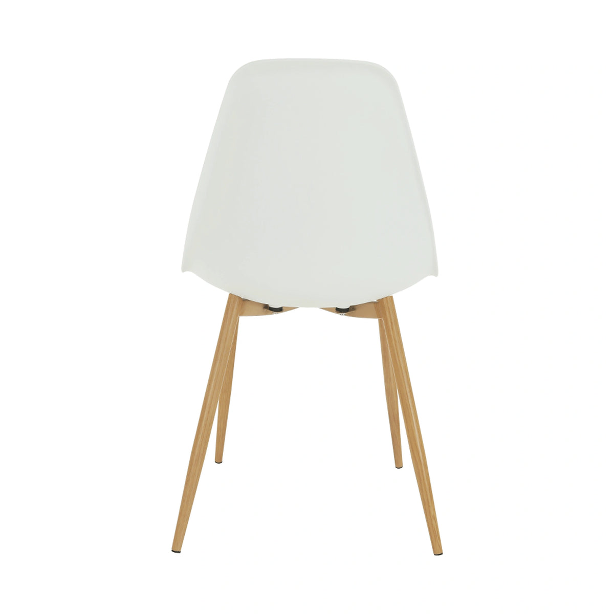 Scaun SINTIA, alb/stejar, plastic/metal, 46x53x85 cm