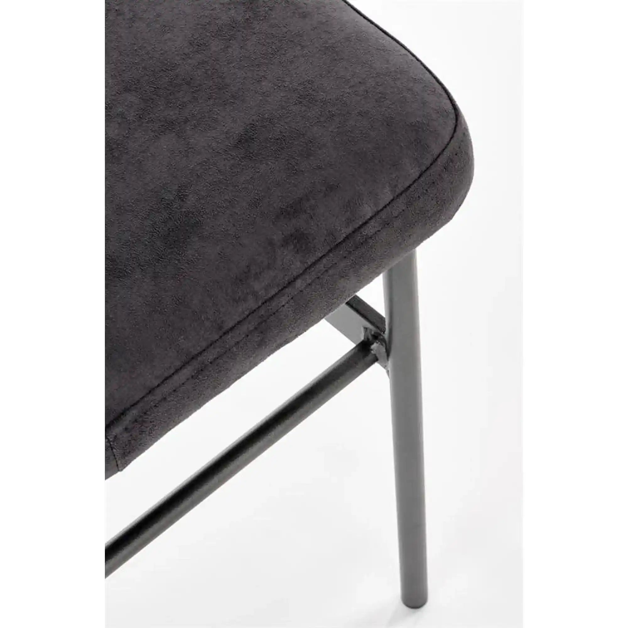 Scaun SMART KR, stejar/gri antracit, furnir/otel, 50x53x82 cm