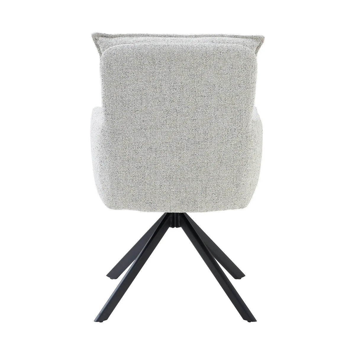Scaun SOFIA, bej/negru, stofa clasica/metal, 61x66x93 cm