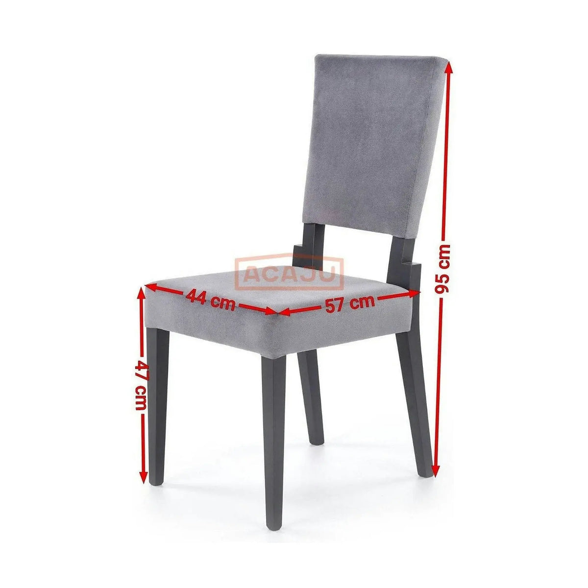 Scaun SORBUS, gri/negru, stofa clasica, 44x57x95 cm
