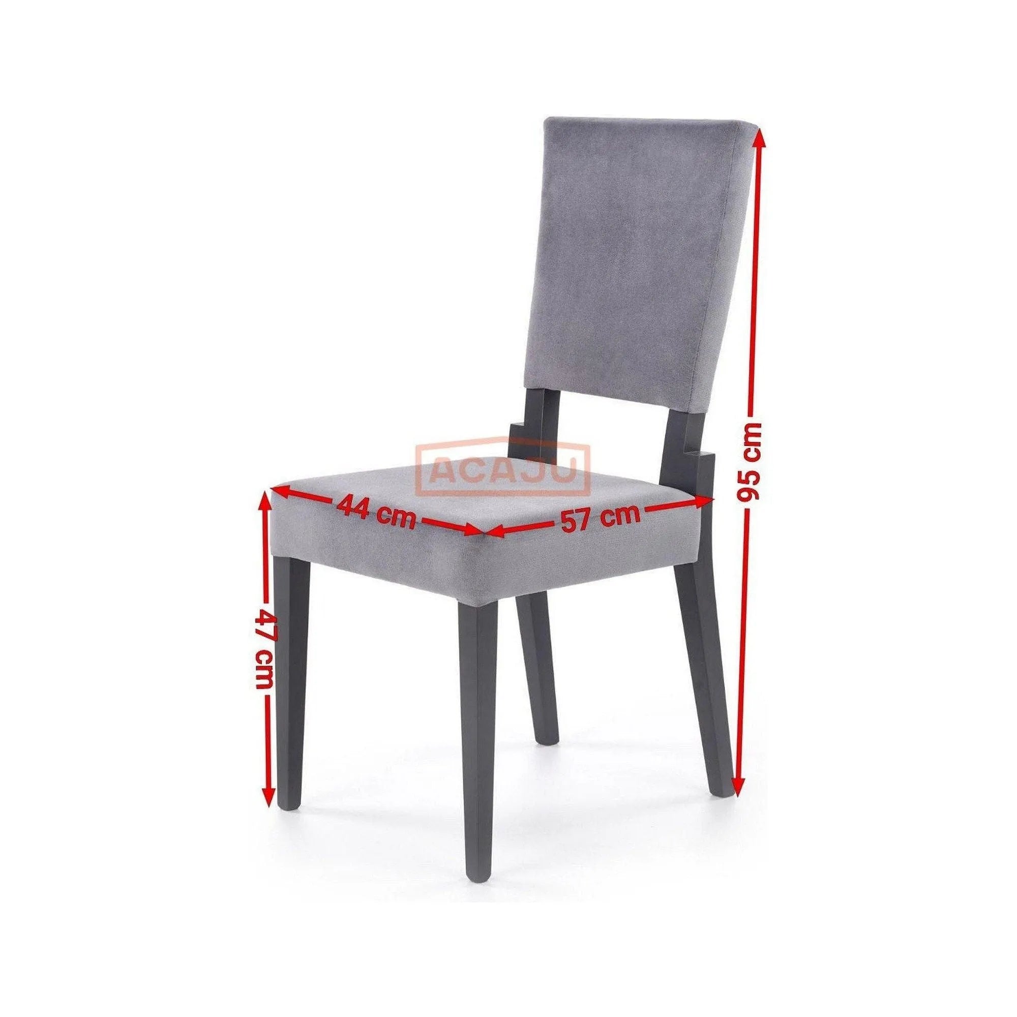 Scaun SORBUS, gri/negru, stofa clasica, 44x57x95 cm