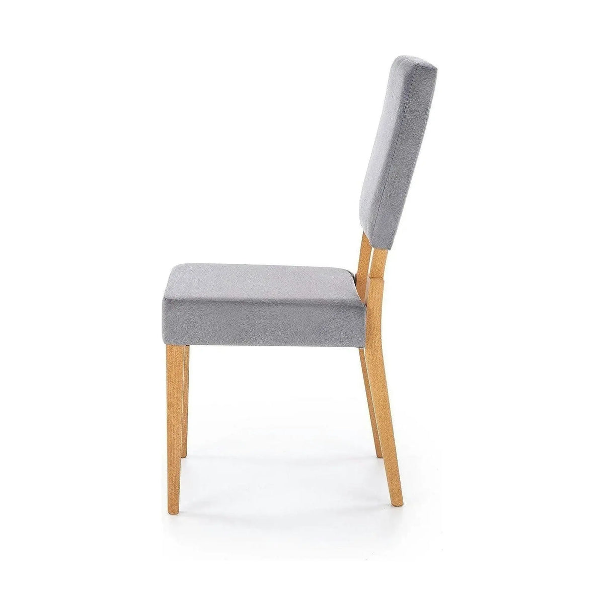 Scaun SORBUS, gri/stejar miere, stofa clasica, 44x57x95 cm