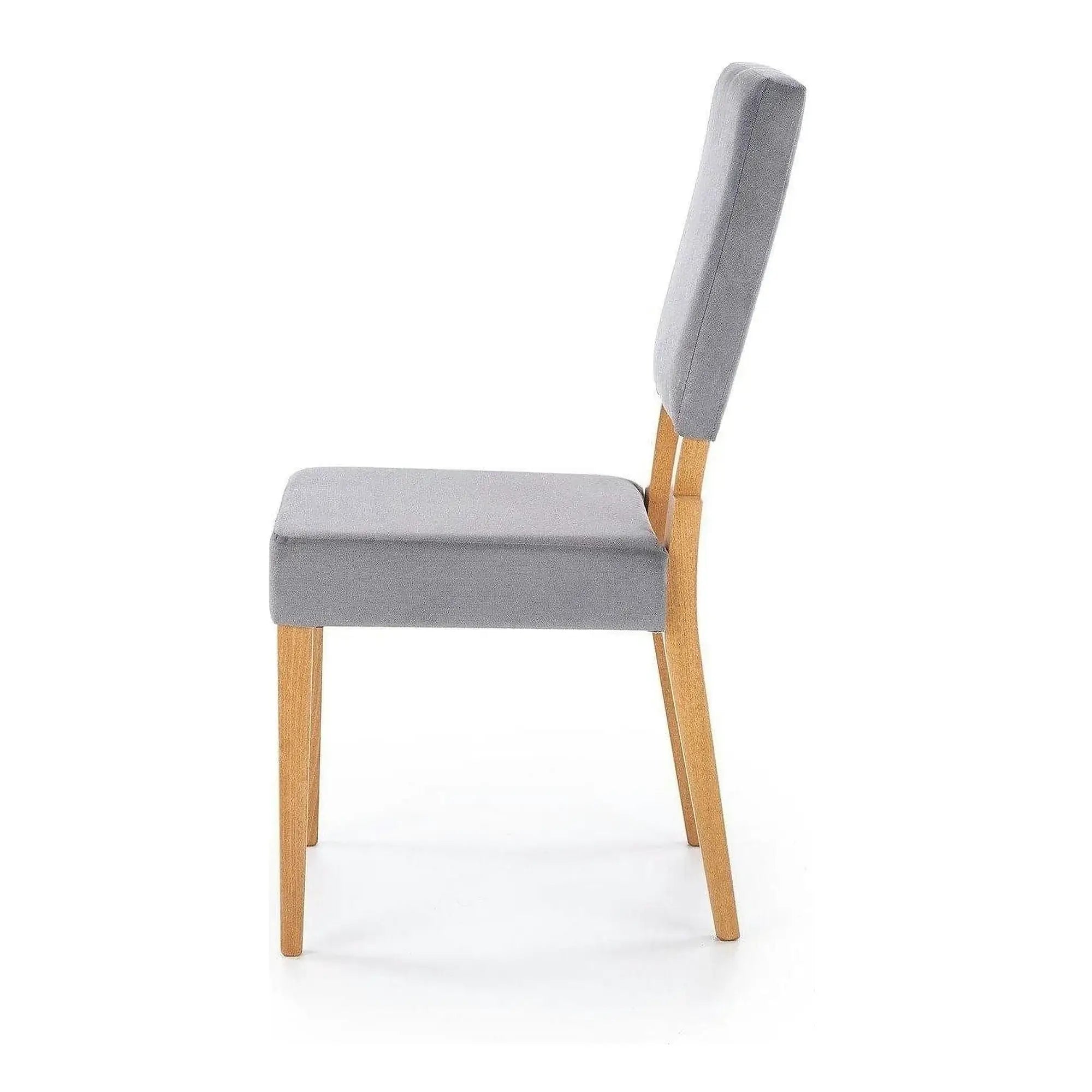 Scaun SORBUS, gri/stejar miere, stofa clasica, 44x57x95 cm