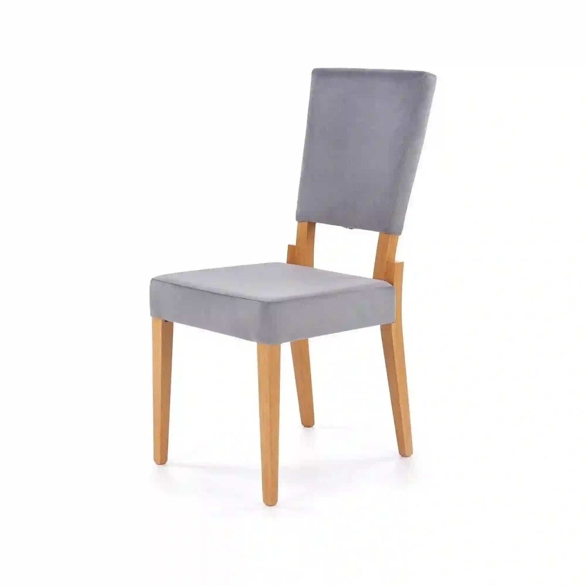 Scaun SORBUS, gri/stejar miere, stofa clasica, 44x57x95 cm