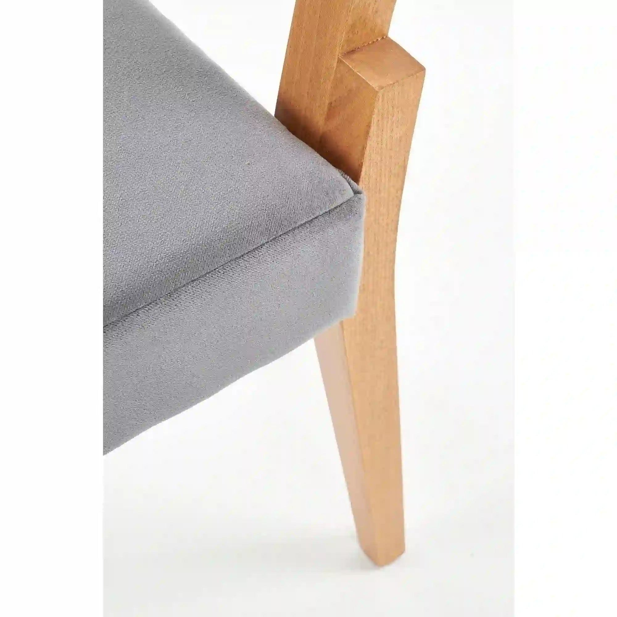 Scaun SORBUS, gri/stejar miere, stofa clasica, 44x57x95 cm