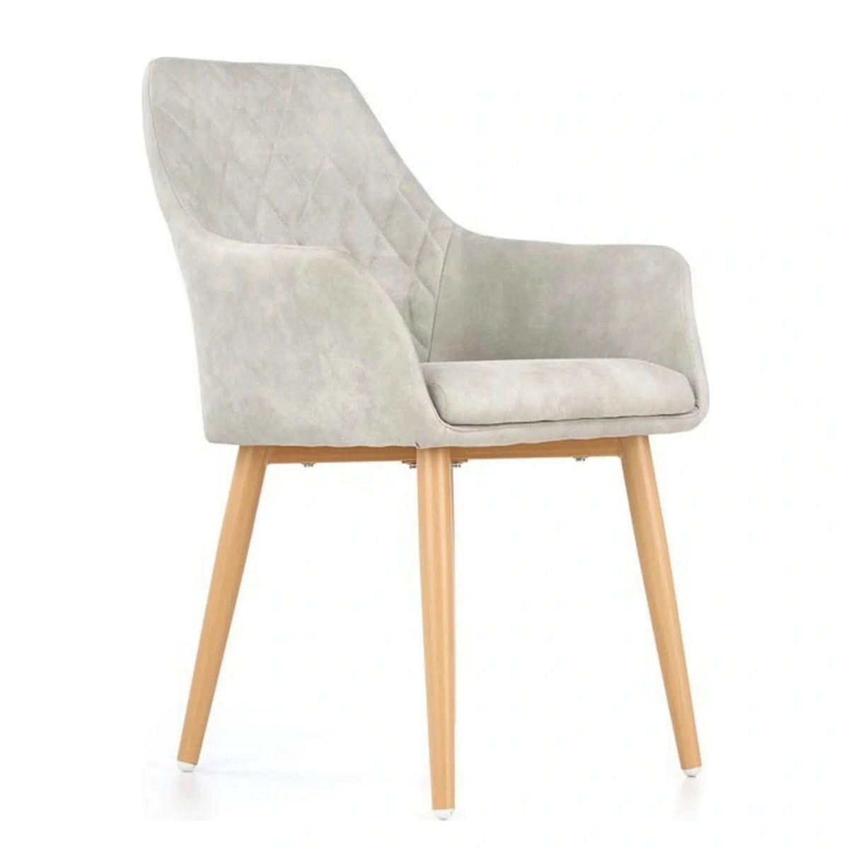 Scaun sufragerie K287, gri/stejar, 58x61x50 cm