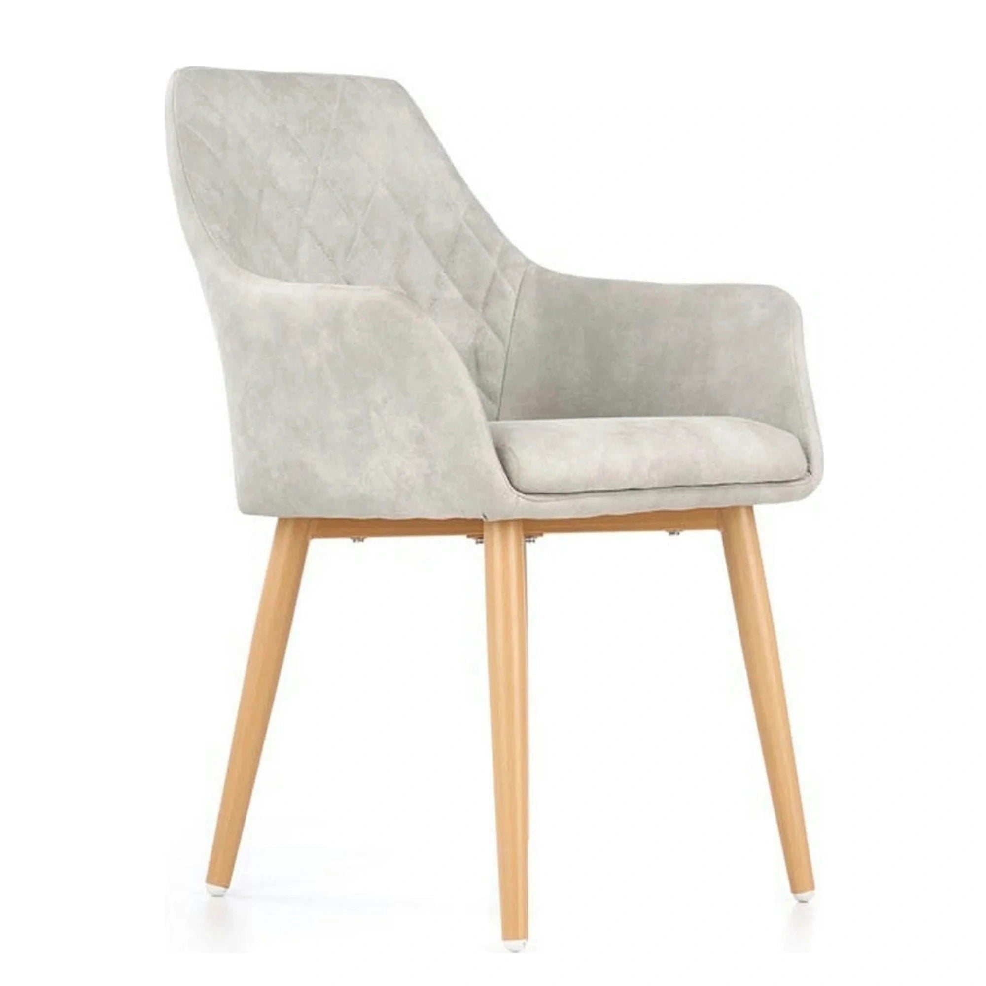 Scaun sufragerie K287, gri/stejar, 58x61x50 cm
