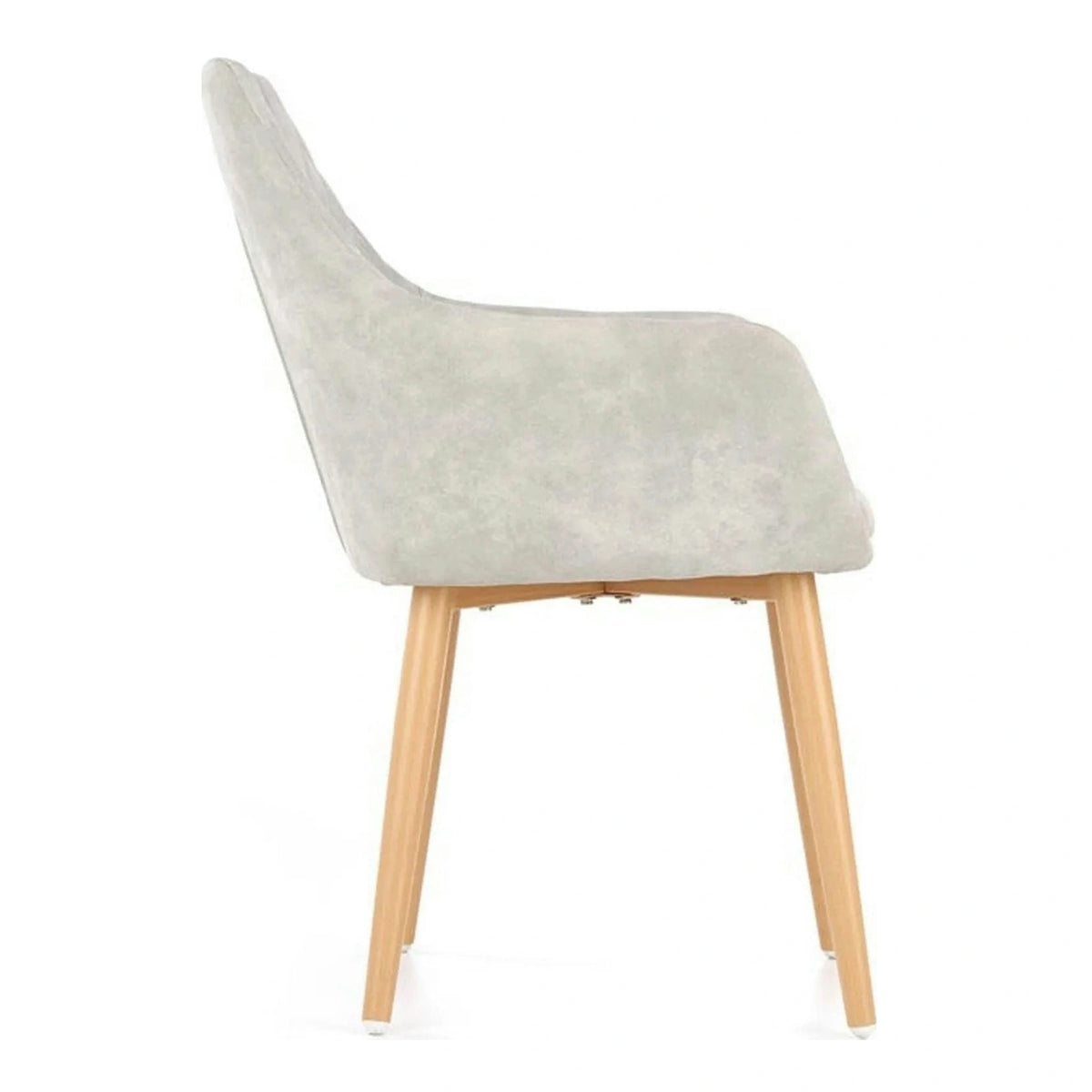 Scaun sufragerie K287, gri/stejar, 58x61x50 cm