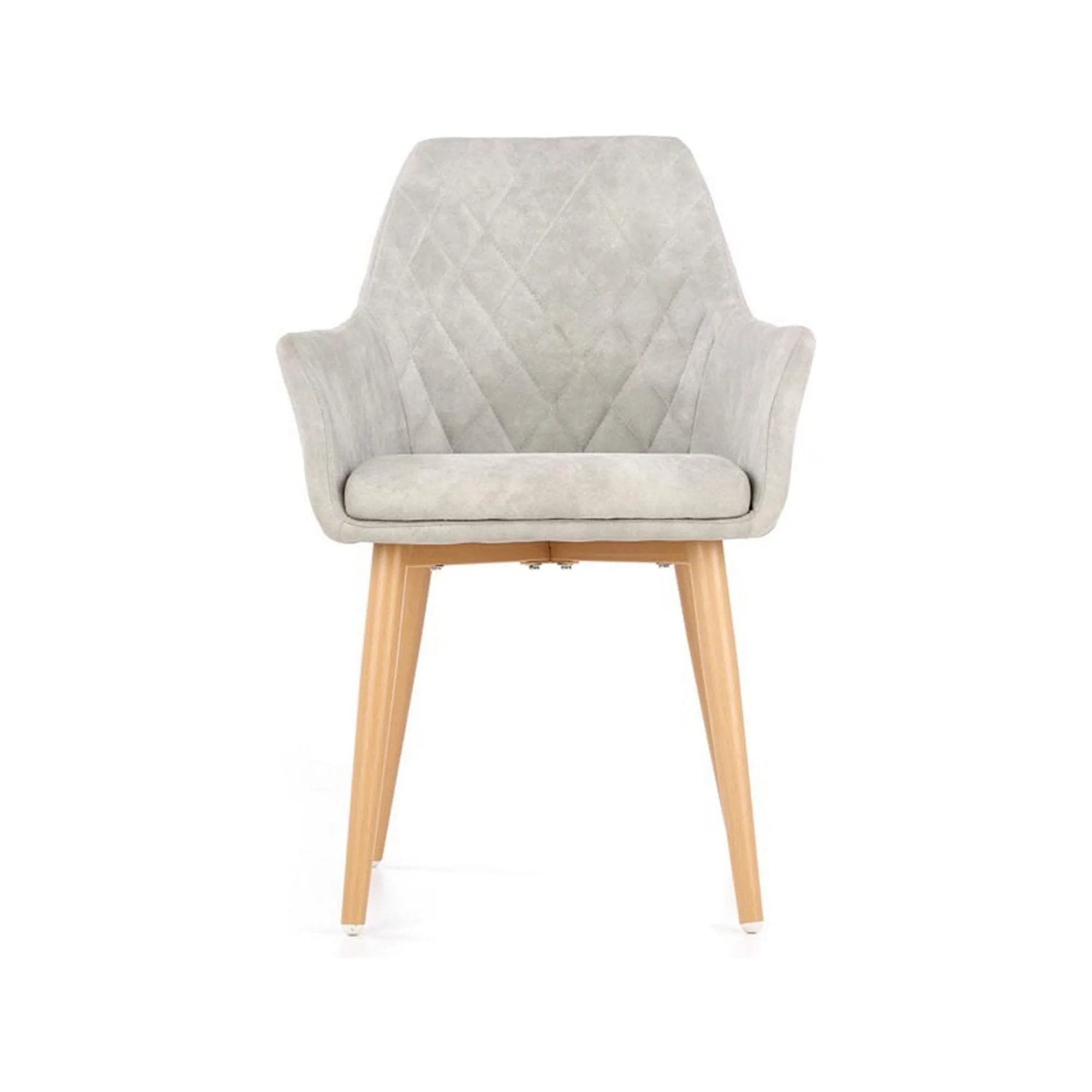 Scaun sufragerie K287, gri/stejar, 58x61x50 cm