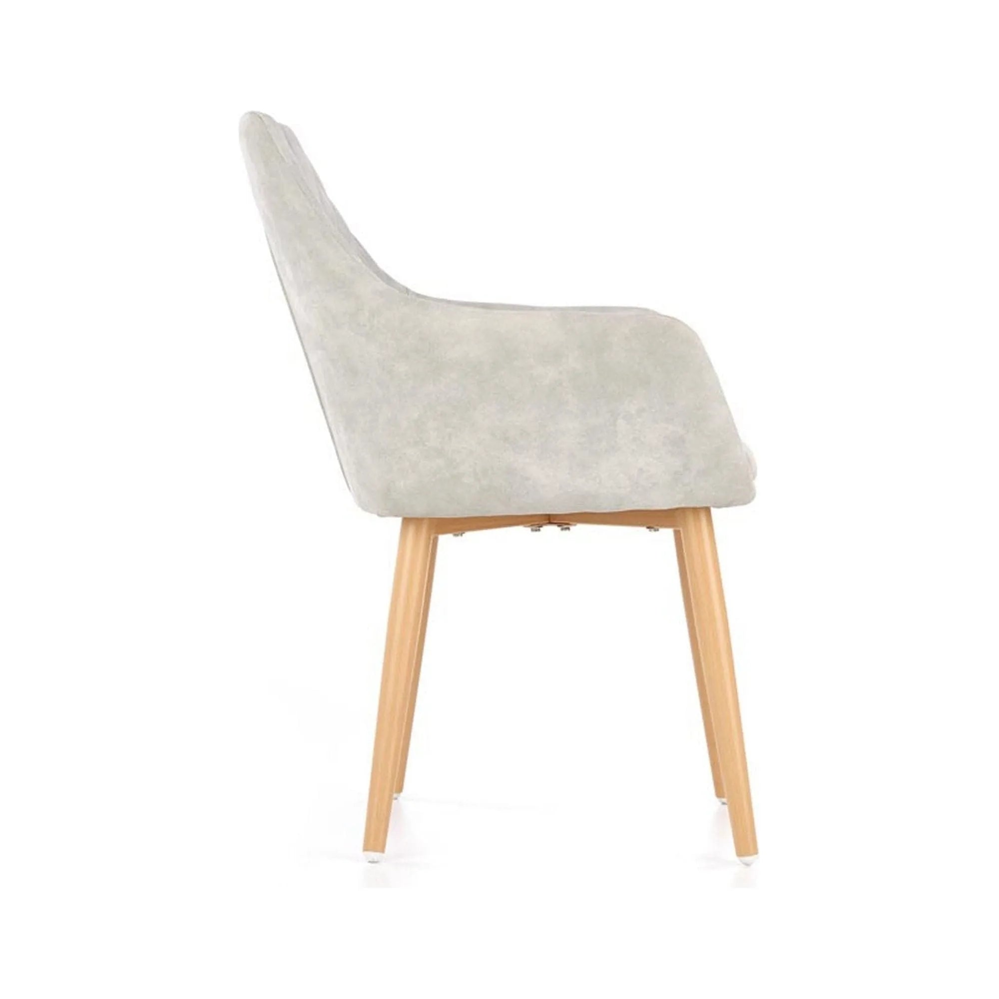 Scaun sufragerie K287, gri/stejar, 58x61x50 cm