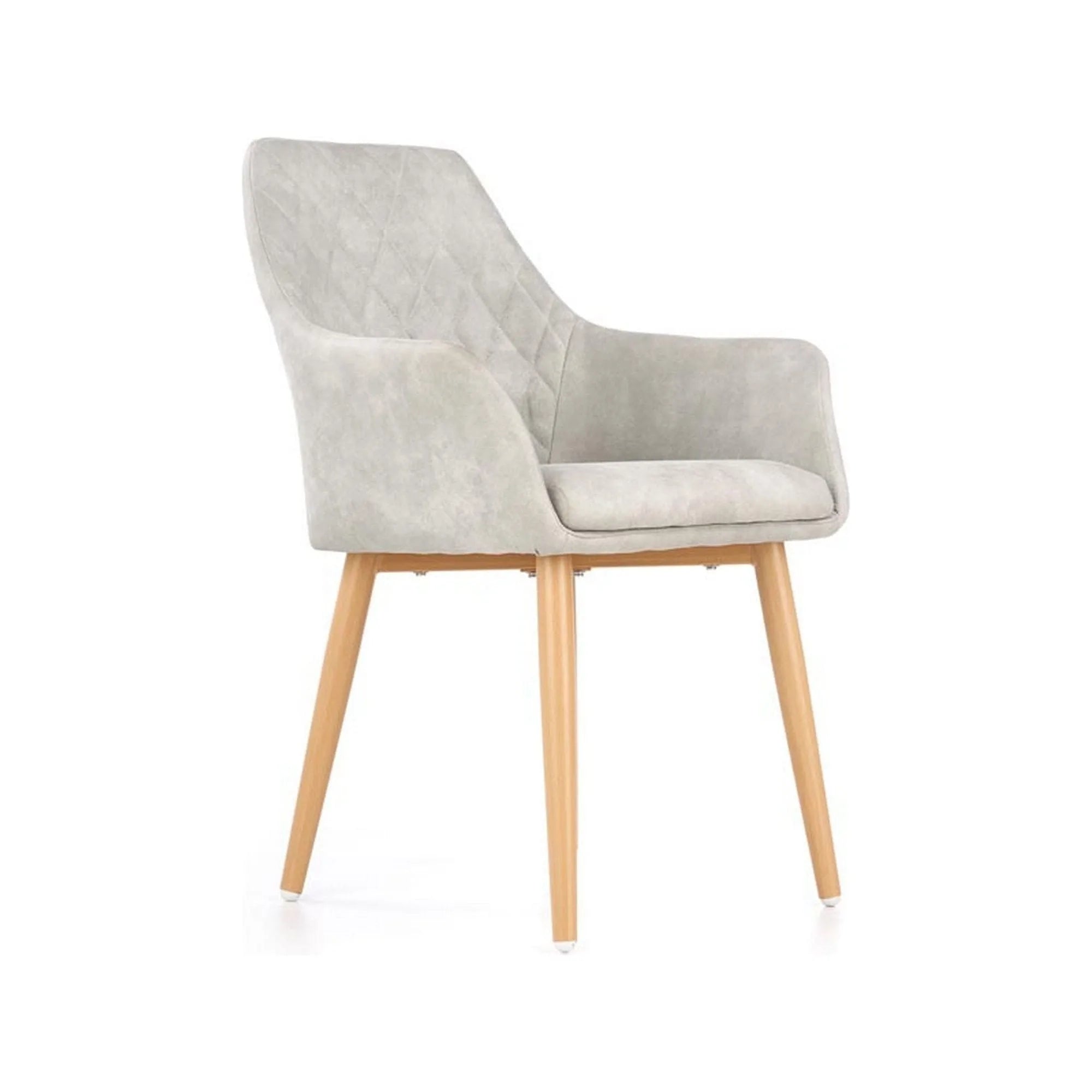 Scaun sufragerie K287, gri/stejar, 58x61x50 cm