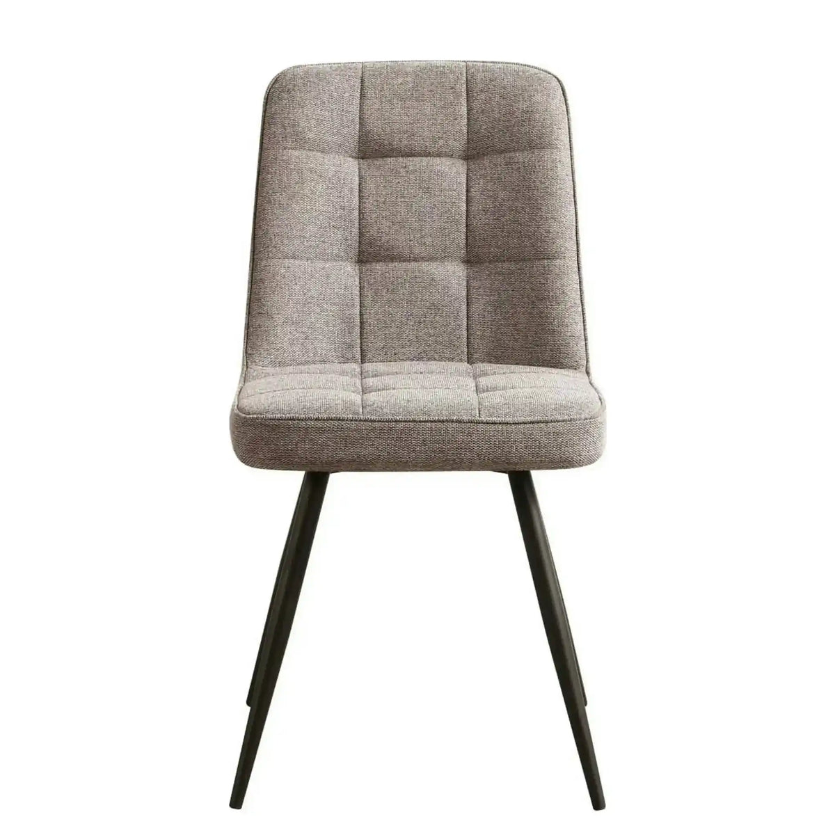 Scaun SUN, bej inchis/negru, stofa clasica/metal, 46x56x86 cm