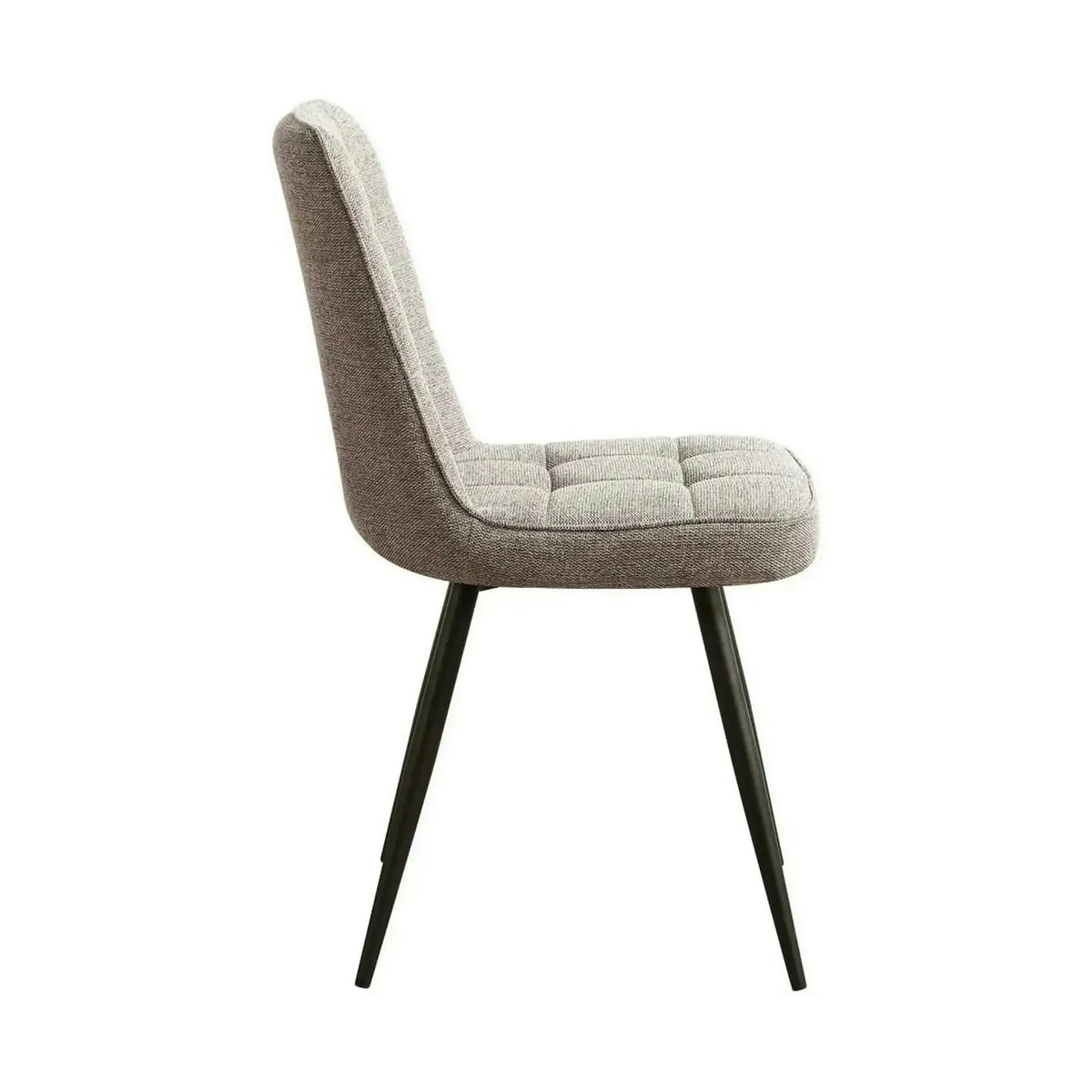 Scaun SUN, bej inchis/negru, stofa clasica/metal, 46x56x86 cm