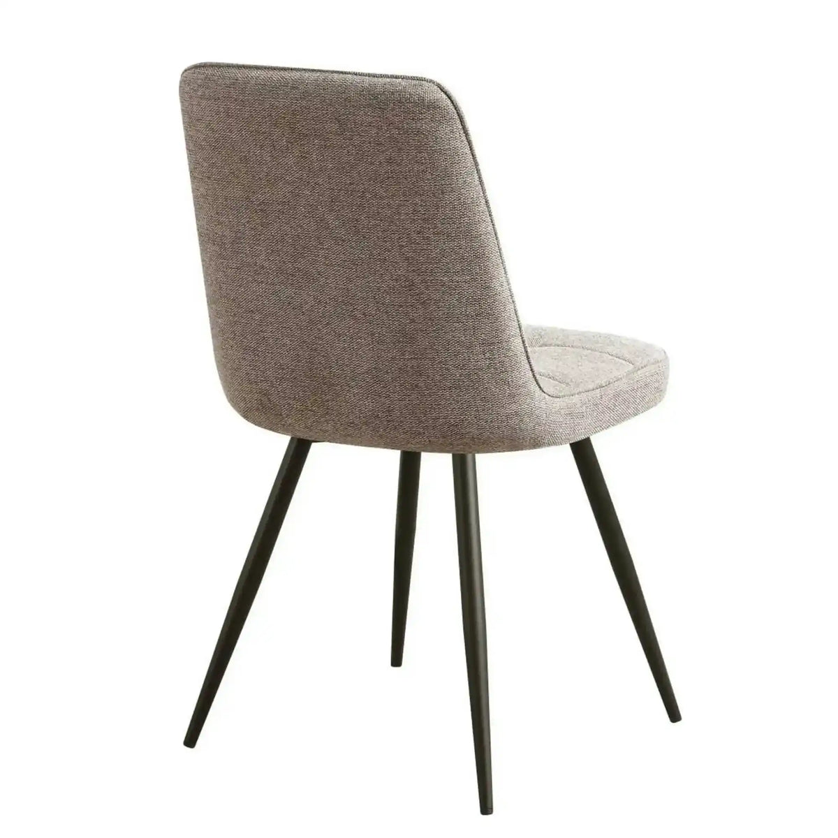 Scaun SUN, bej inchis/negru, stofa clasica/metal, 46x56x86 cm