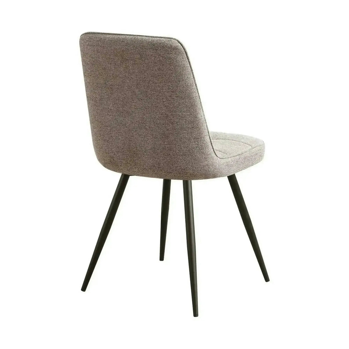 Scaun SUN, bej inchis/negru, stofa clasica/metal, 46x56x86 cm