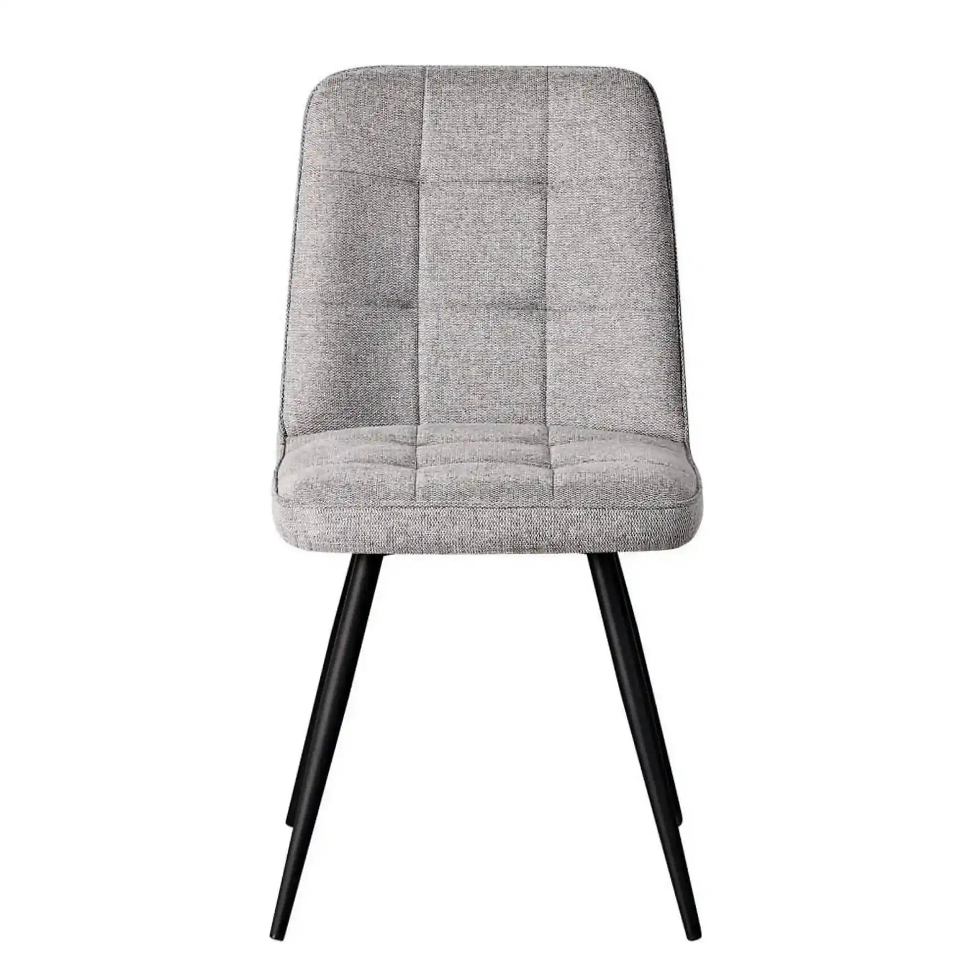 Scaun SUN, gri deschis/negru, stofa clasica/metal, 46x56x86 cm